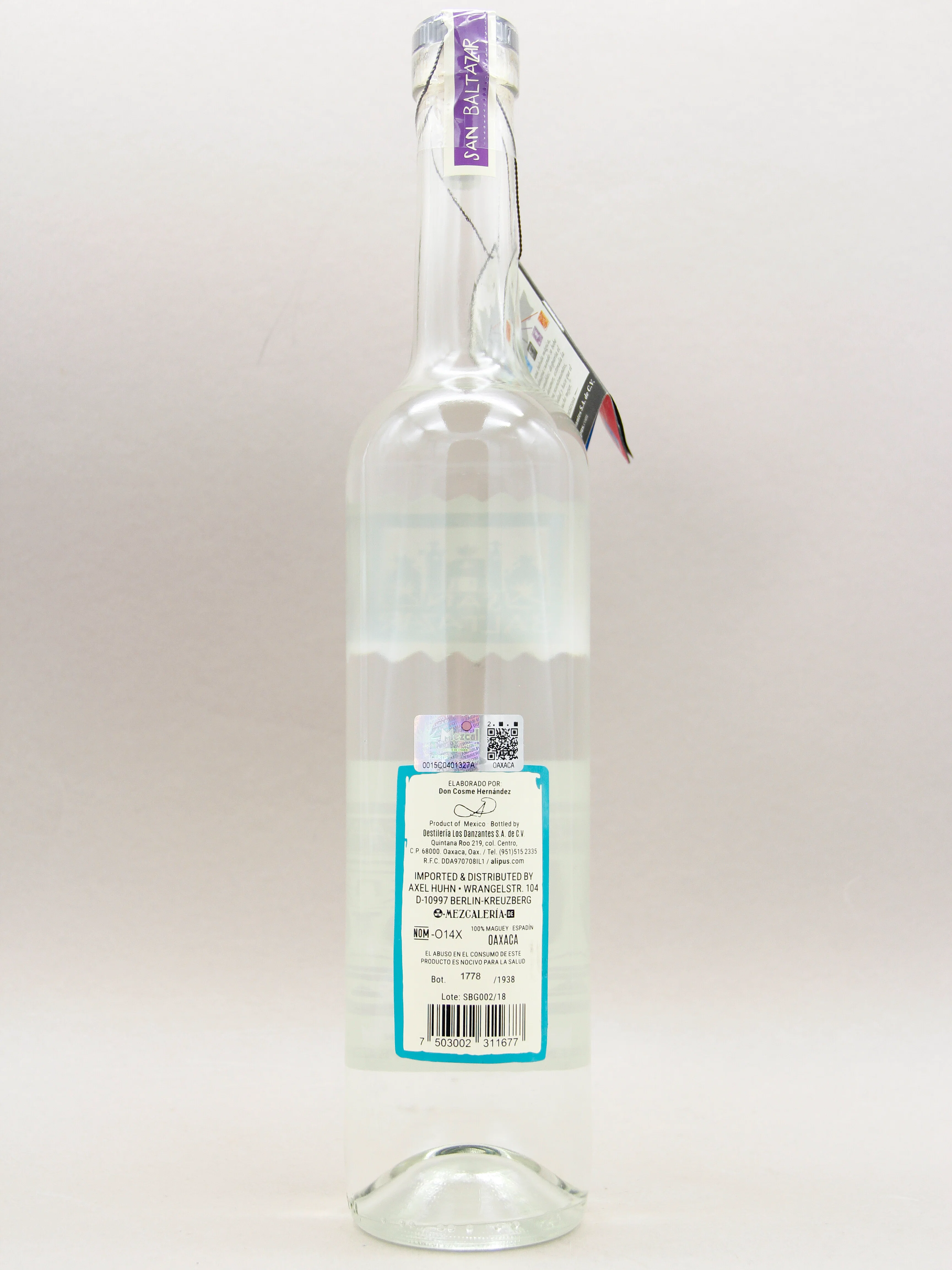 Alipus Mezcal San Baltazar (47.7%, 70cl) - Image 2