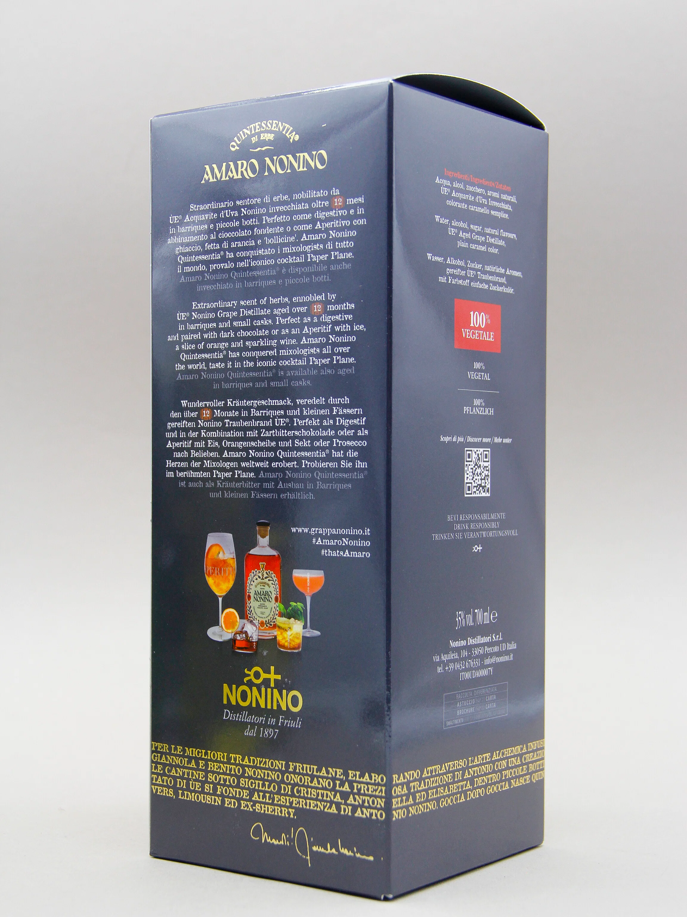 Amaro Nonino Quintessentia, Liqueur, Italy (35%, 70cl) - Image 3