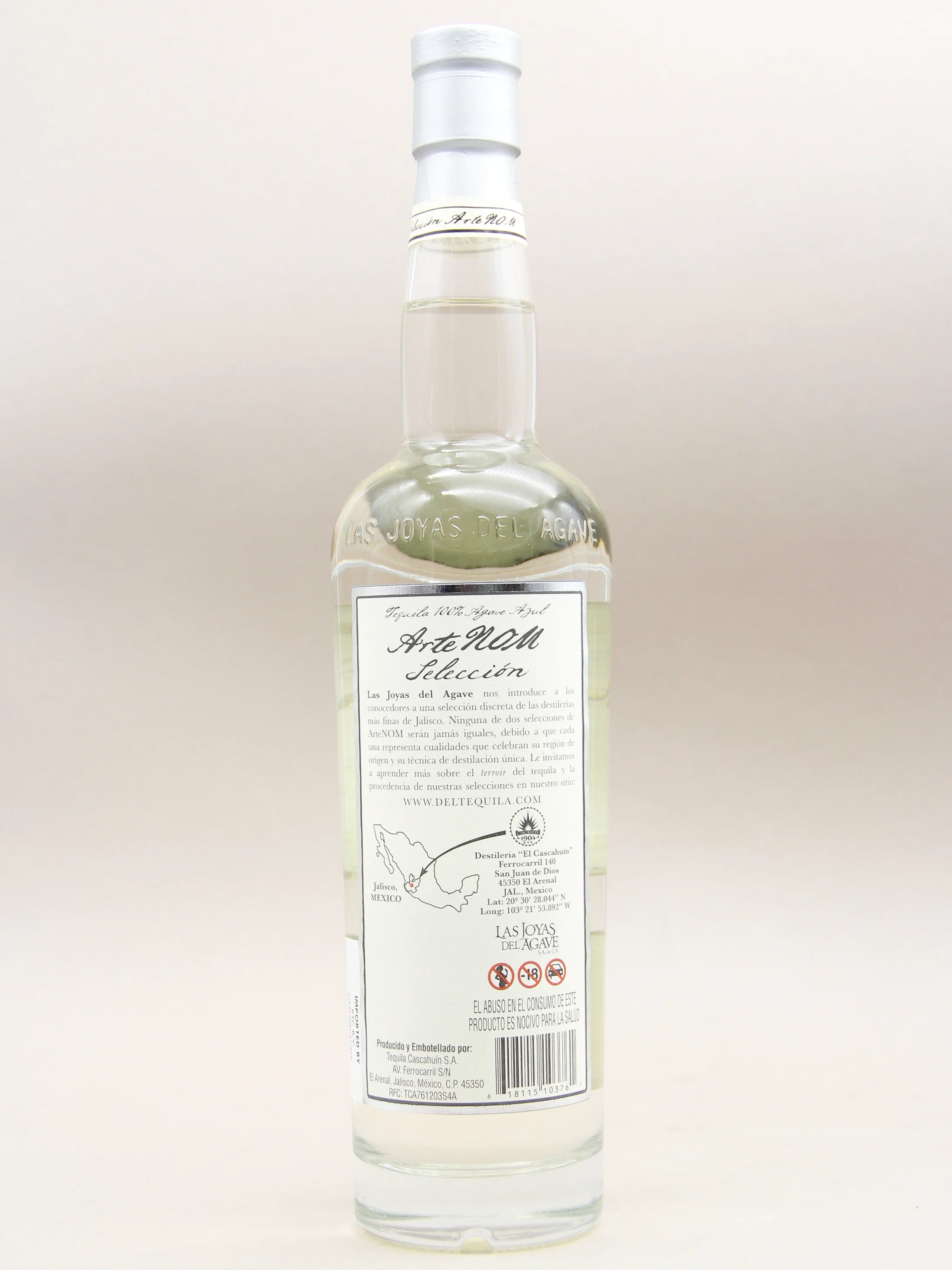 ArteNOM 1123 Tequila, Blanco Historico, 100% Agave (43%, 70cl) - Image 2