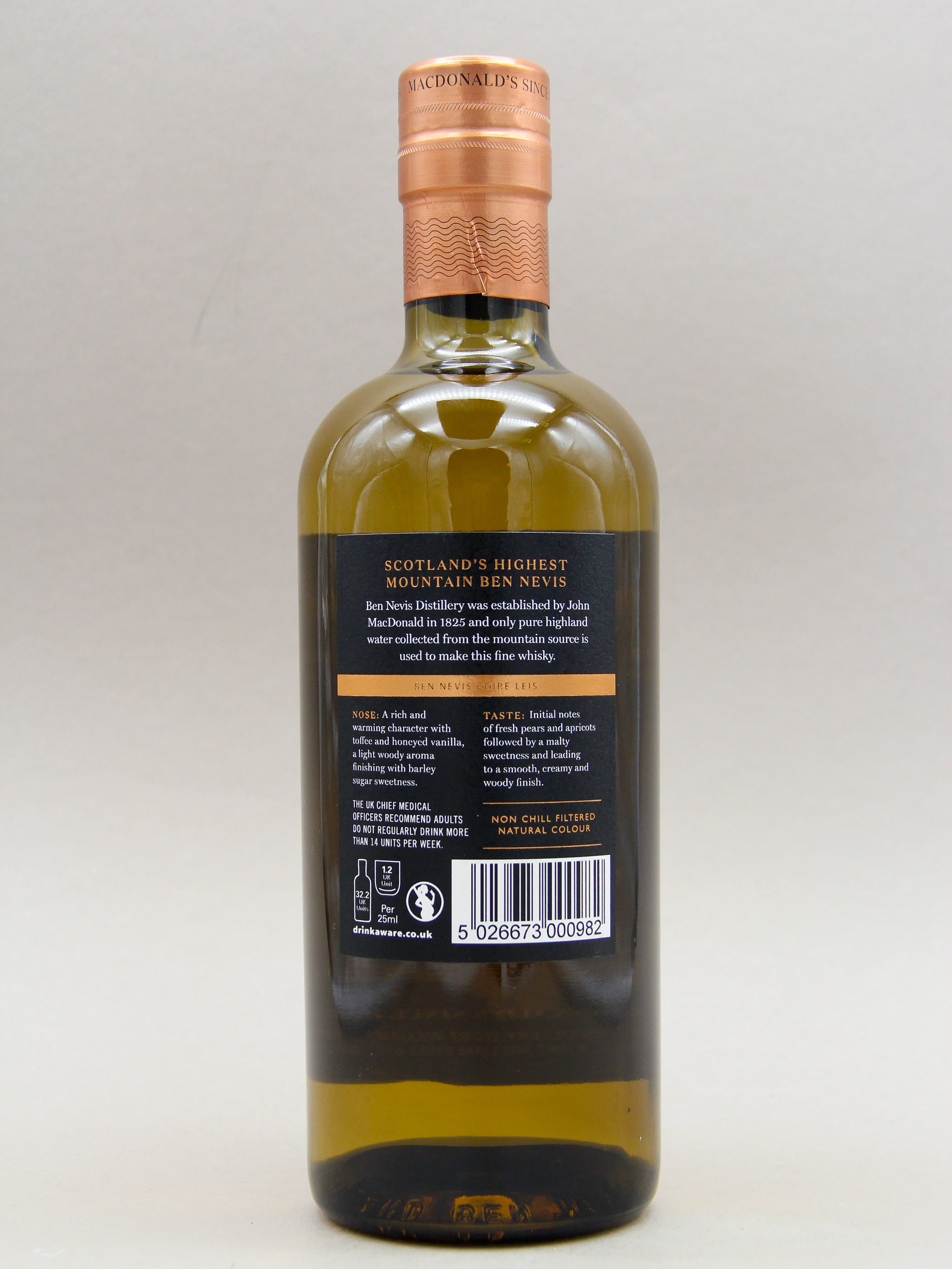 Ben Nevis, Coire Leis, Highland Single Malt Scotch Whisky (46%, 70cl) - Image 2
