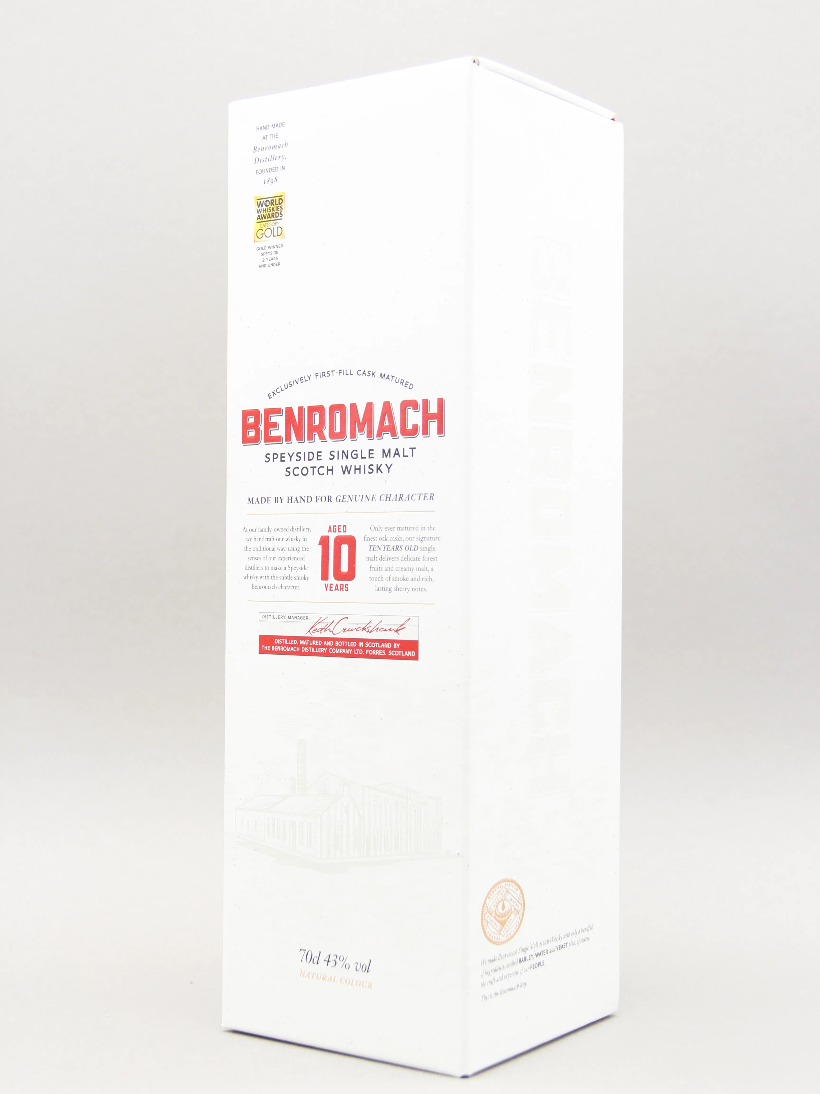 Benromach 10 Years, Speyside Single Malt Scotch Whisky (43%, 70cl) - Image 2