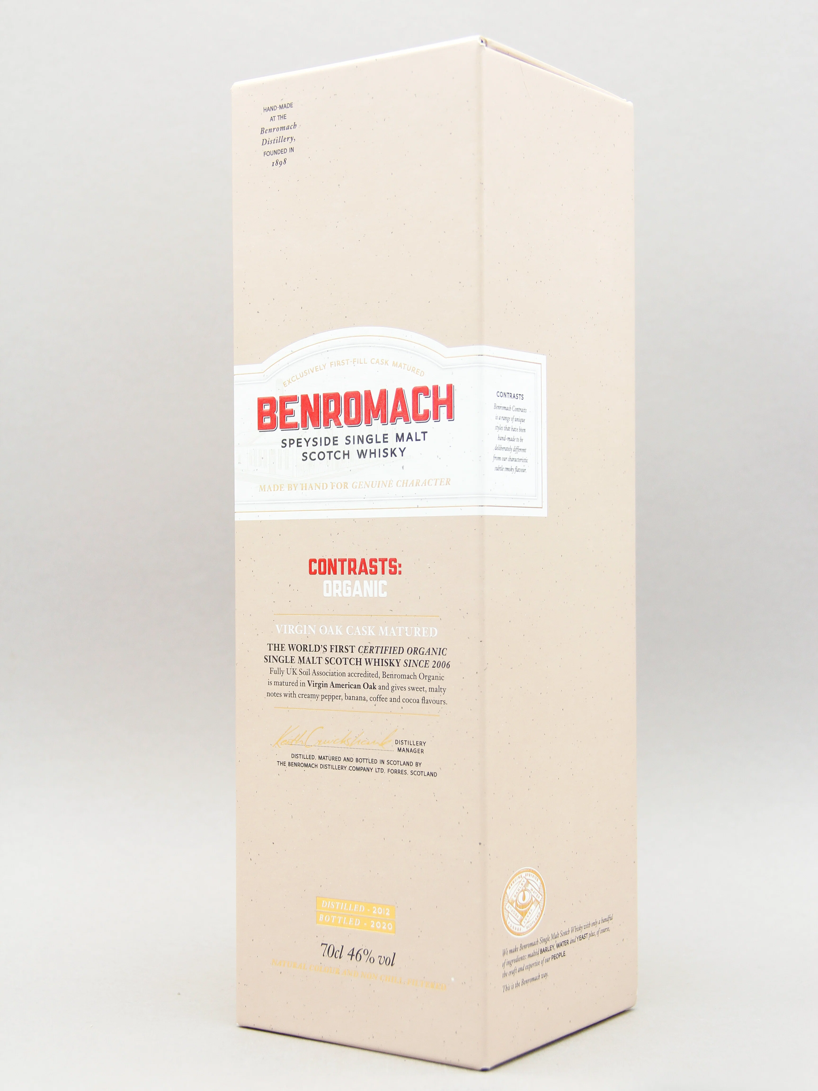 Benromach, Speyside Single Malt Scotch Whisky, Organic, Distilled 2013 (Bottled 2022) (46%, 70cl) - Image 2