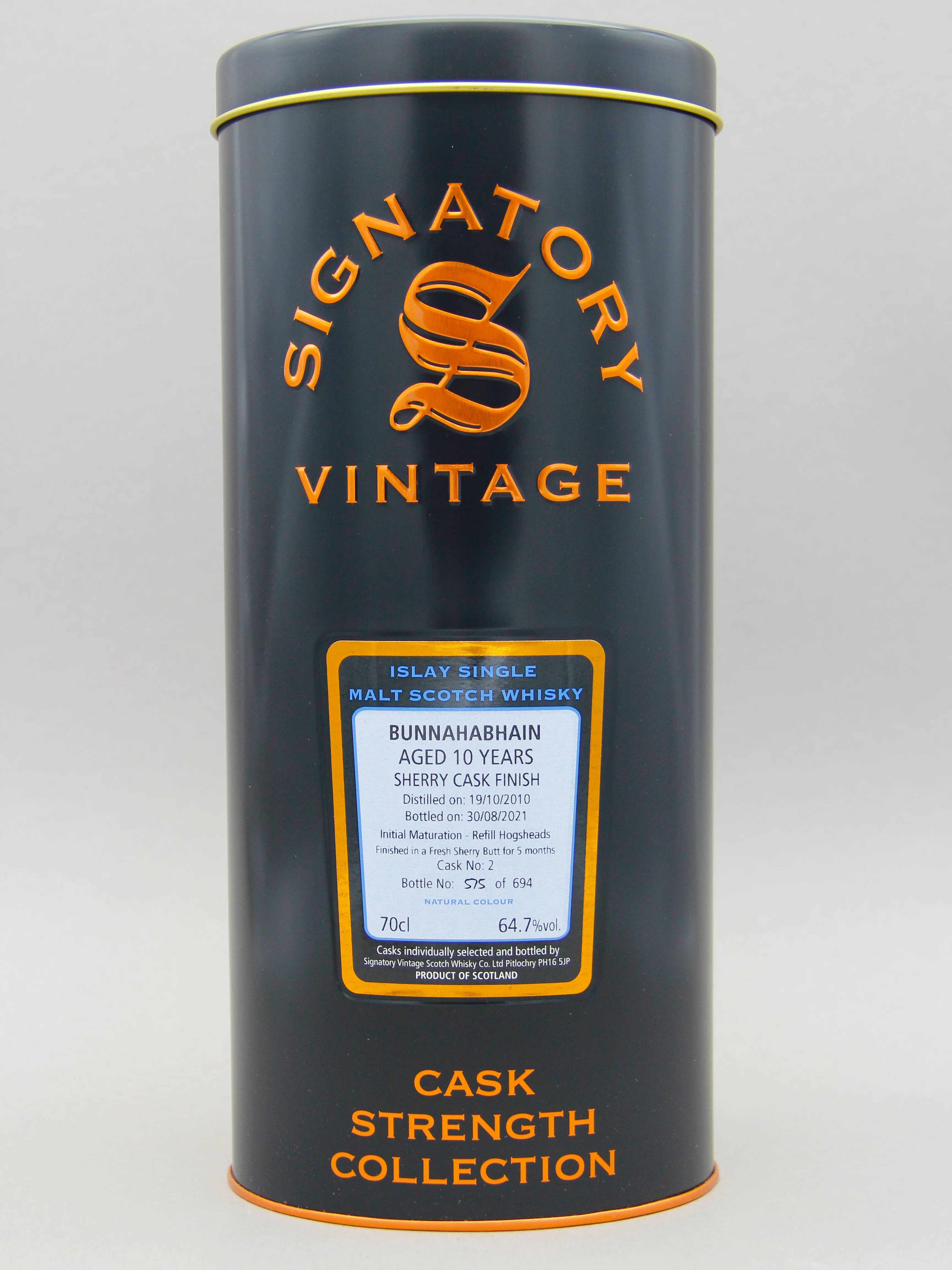 Bunnahabhain 2010-2021, Signatory Vintage, Islay Single Malt Scotch Whisky (64.7%, 70cl) - Image 2