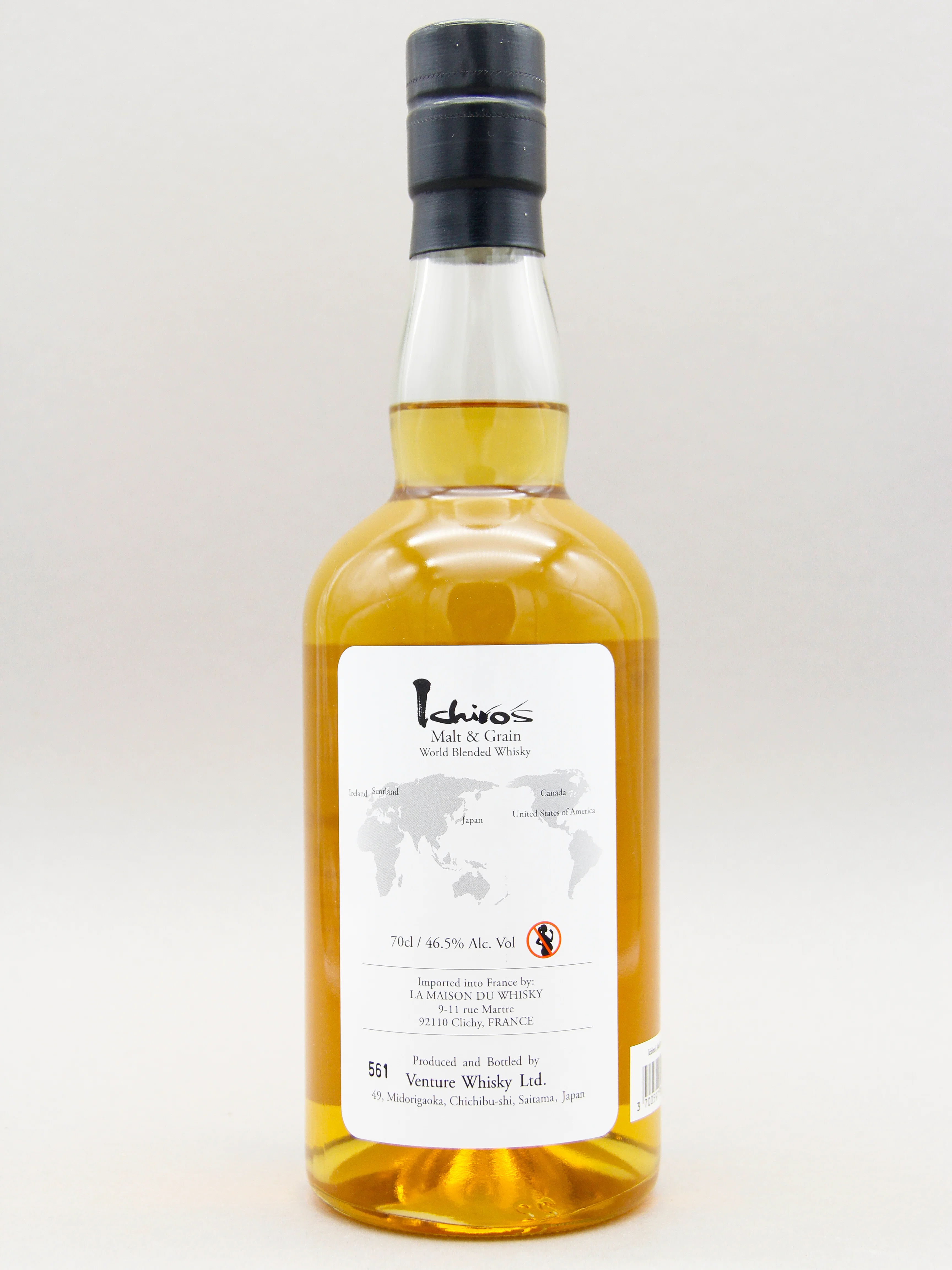 Chichibu, Ichiro's Malt & Grain 561, World Blended Whisky, Japan (46.5%, 70cl) - Image 2