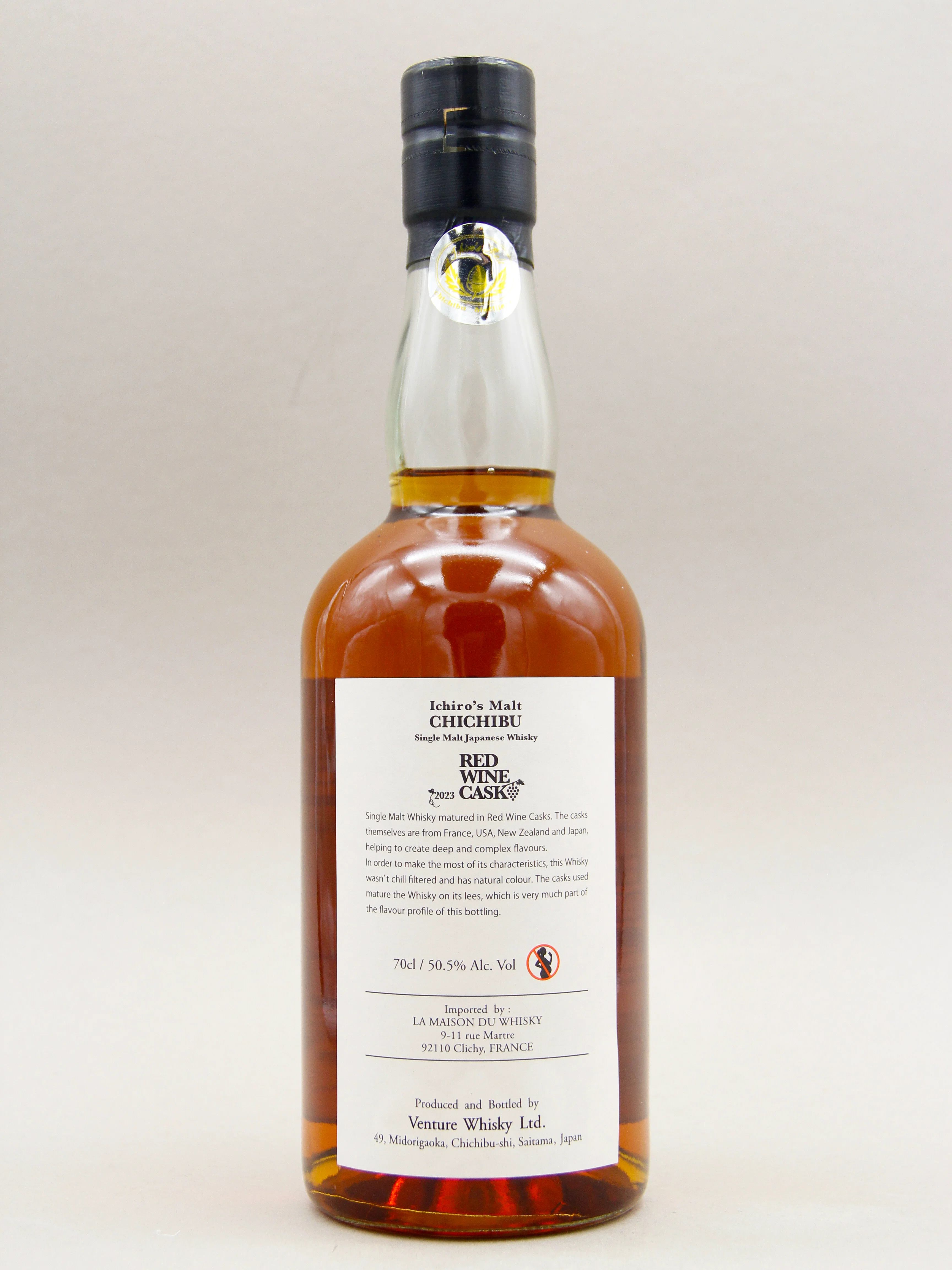 Chichibu, Ichiro's Malt, Red Wine Cask Edition, 2023, Japan, Single Malt Whisky (50.5%, 70cl) - Image 2