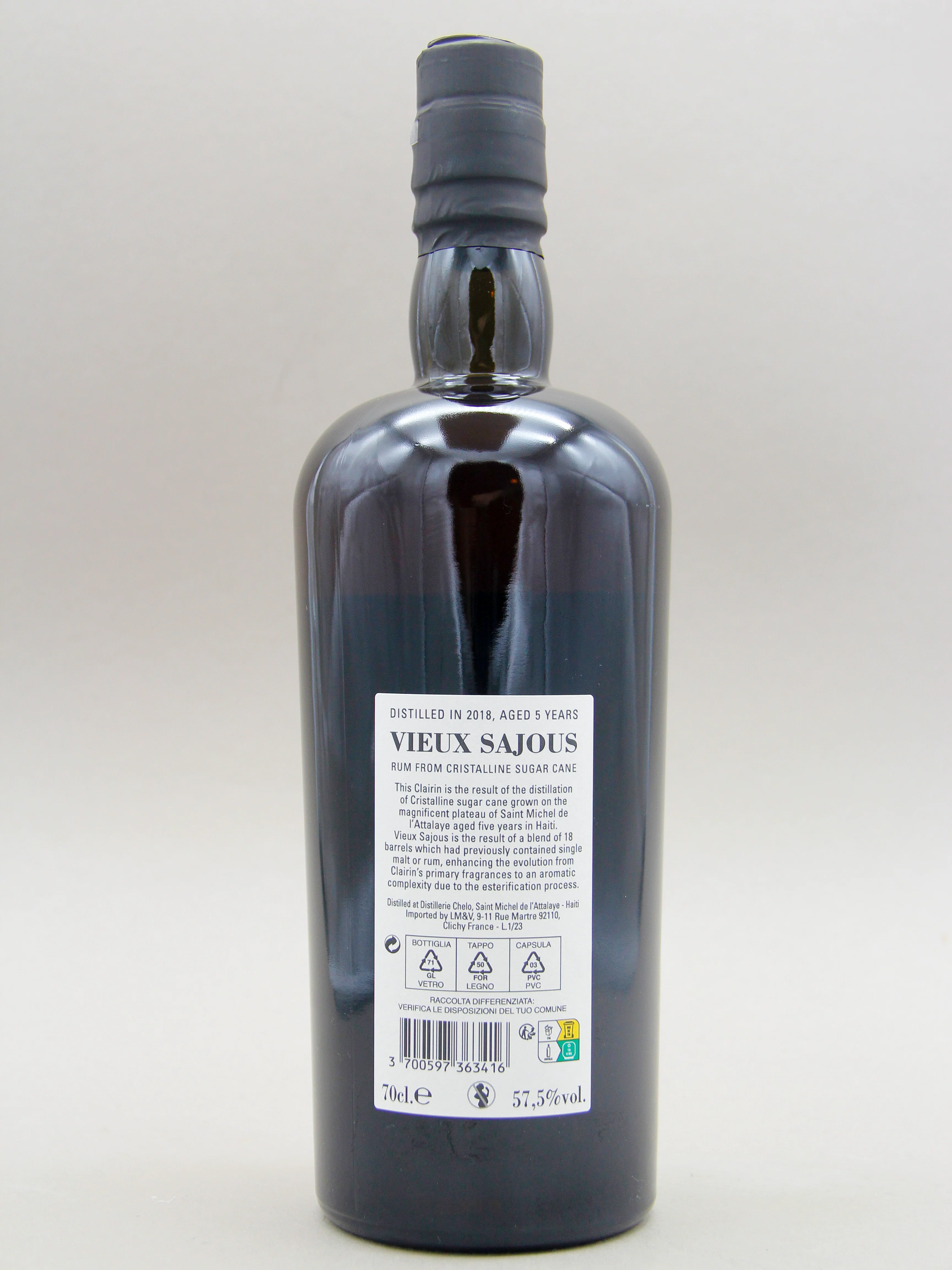 Clairin Vieux Sajous, Aged 5 Years, Distilled 2018 (57.5%, 70cl) - Image 2