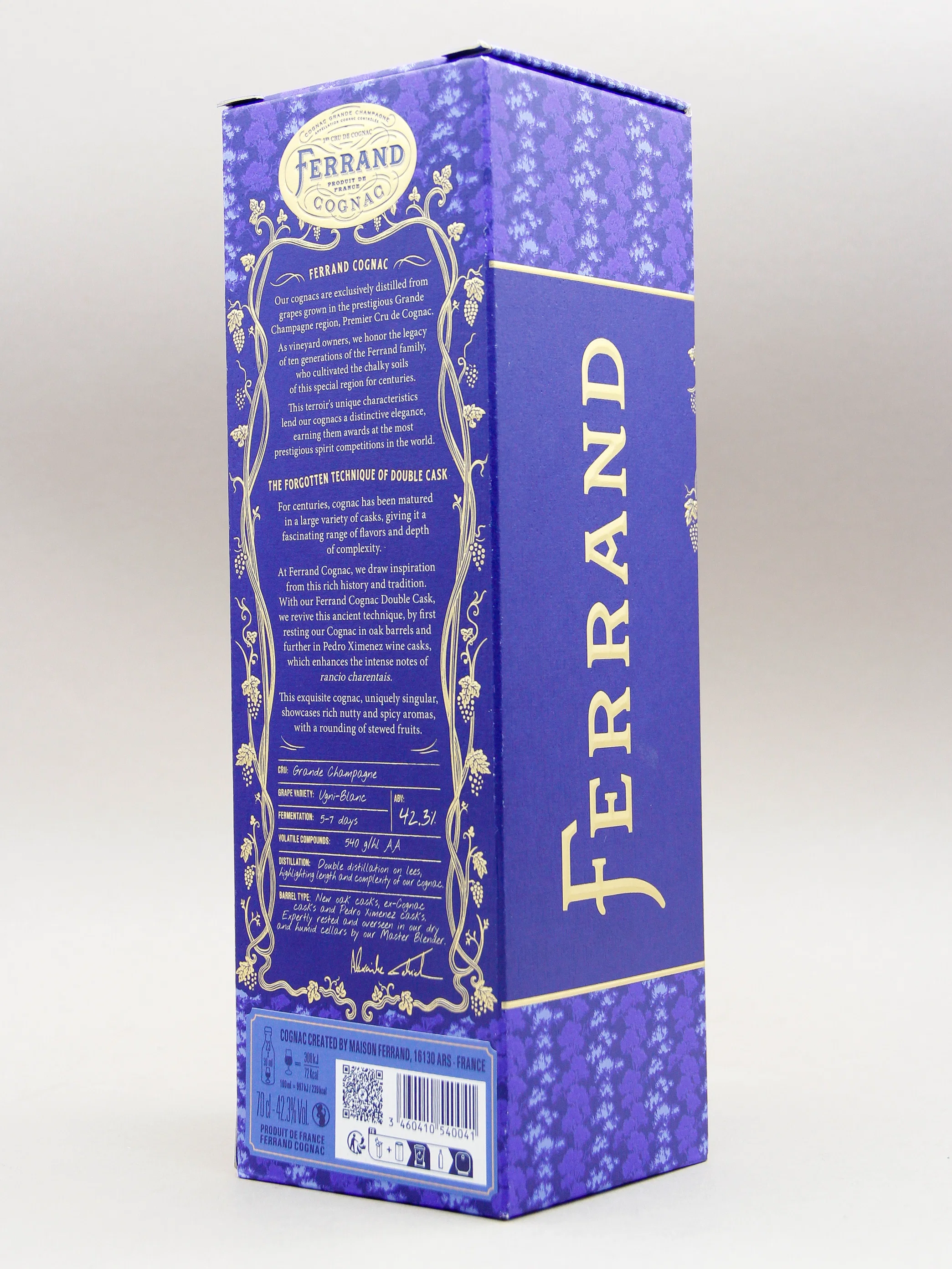 Cognac Pierre Ferrand, Double Cask PX Finish 1er Cru (42,3%, 70cl) - Image 3