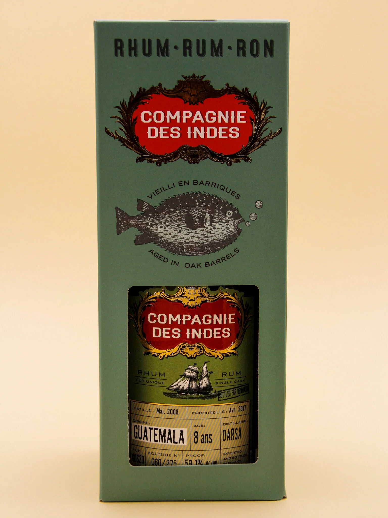 Compagnie Des Indes Guatemala Rum, 8 Years, Darsa (59.1%, 70cl) - Image 2