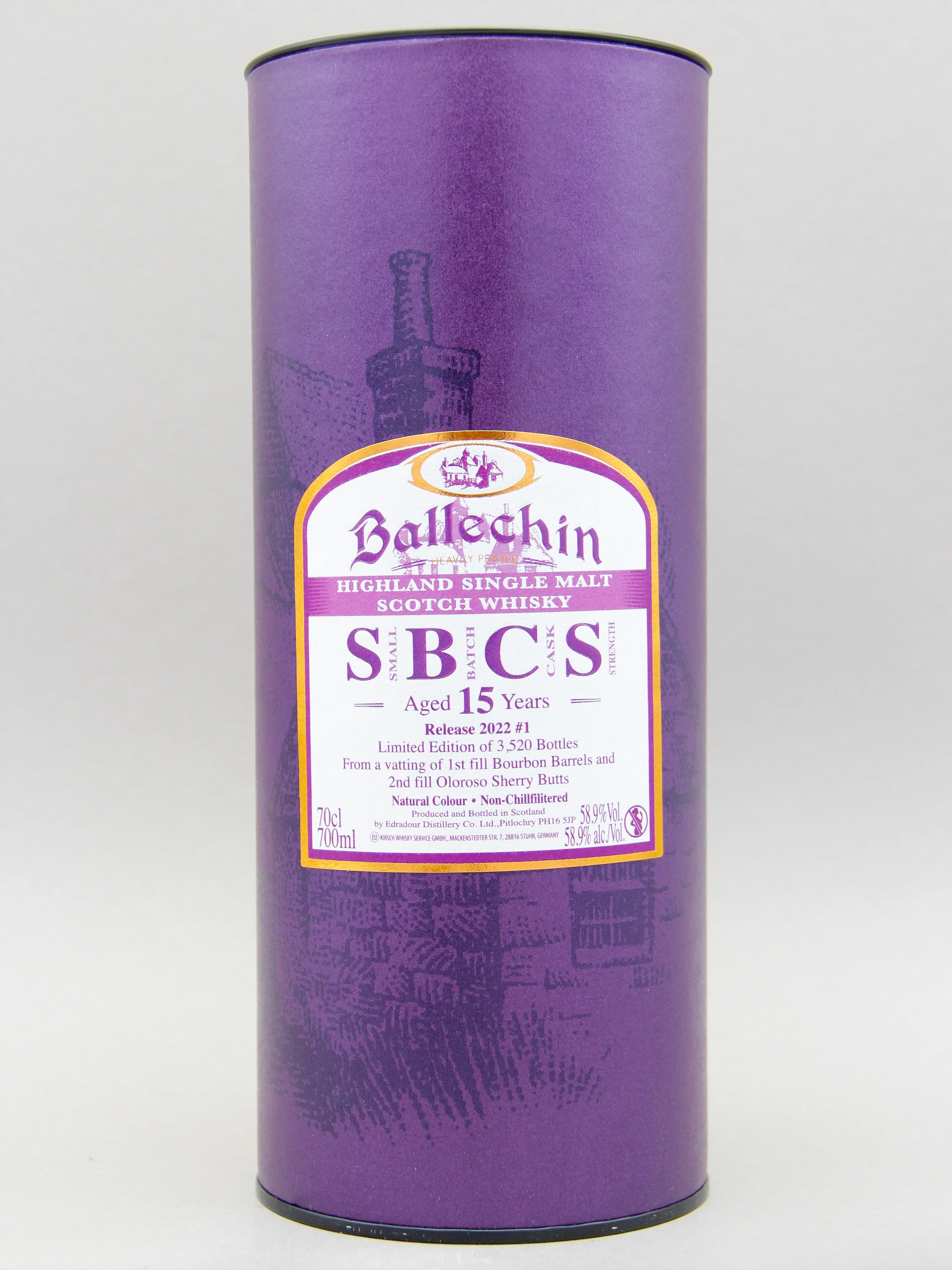 Ballechin 15 Years, SBCS 2022 release #1, Highland Single Malt Scotch Whisky (58.9%, 70cl) - Image 2