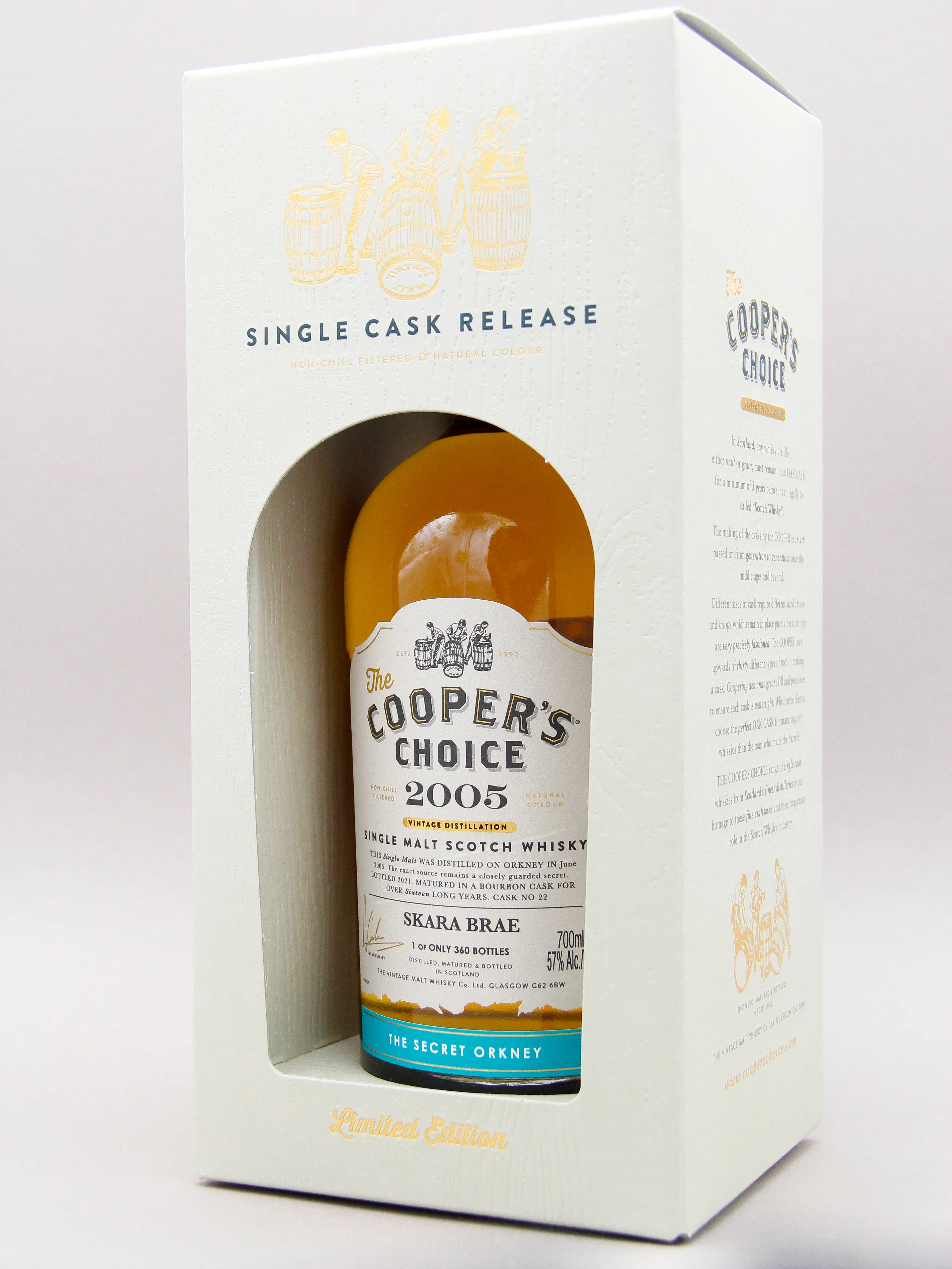 Cooper's Choice, Skara Brae, 2005 - 2021, 16 Years, Single Malt Scotch Whisky (57%, 70cl) - Image 2