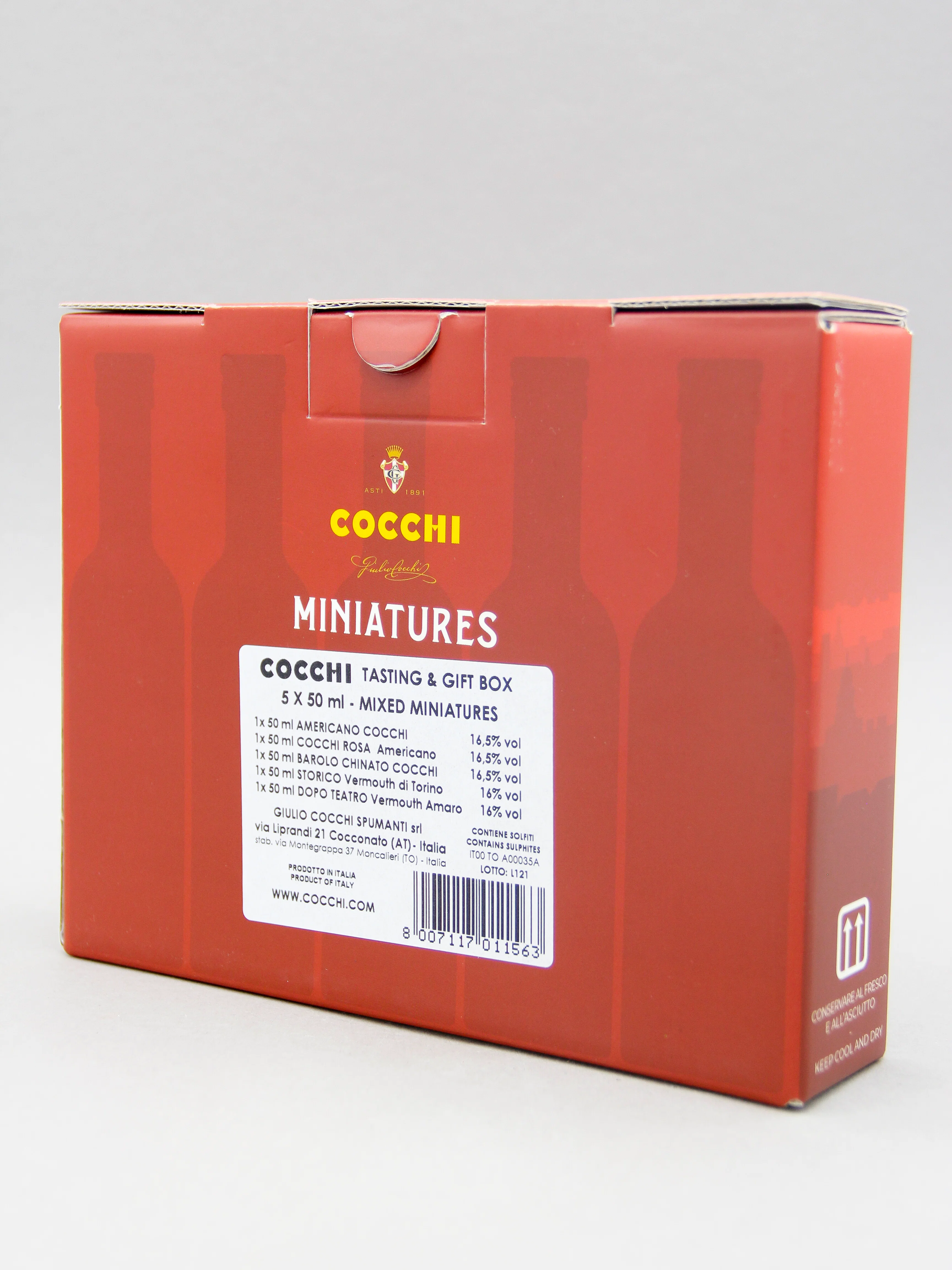 Cocchi Miniatures, Giftset - Americano, Rosa, Barolo Chinato, Storico, Dopo Teatro, Italy (5 x 5cl) - Image 3