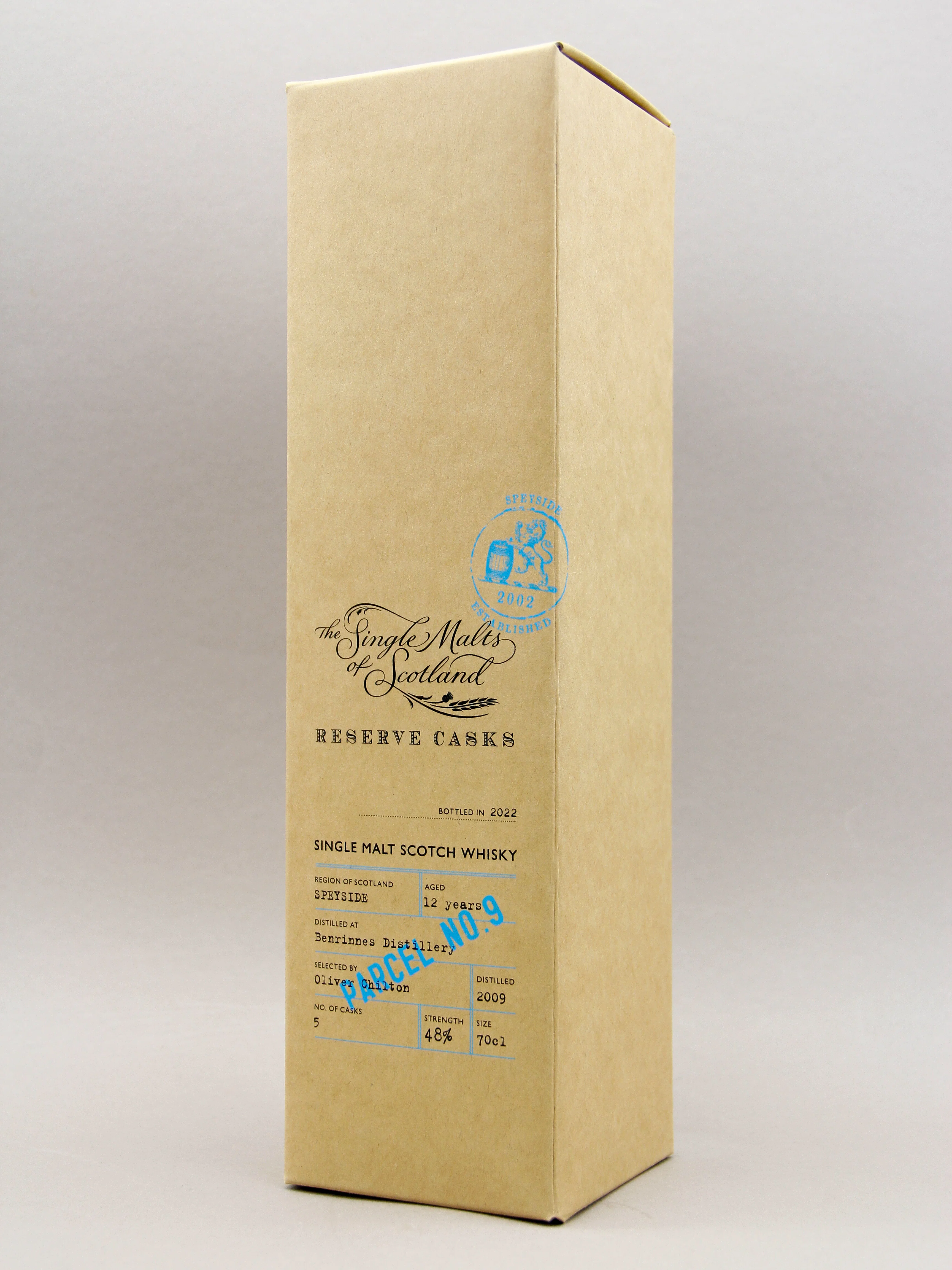 Single Malts of Scotland, Reserve Casks, Parcel No.9, Benrinnes, 2009-2022, Speyside Single Malt Scotch Whisky (48%, 70cl) - Image 2