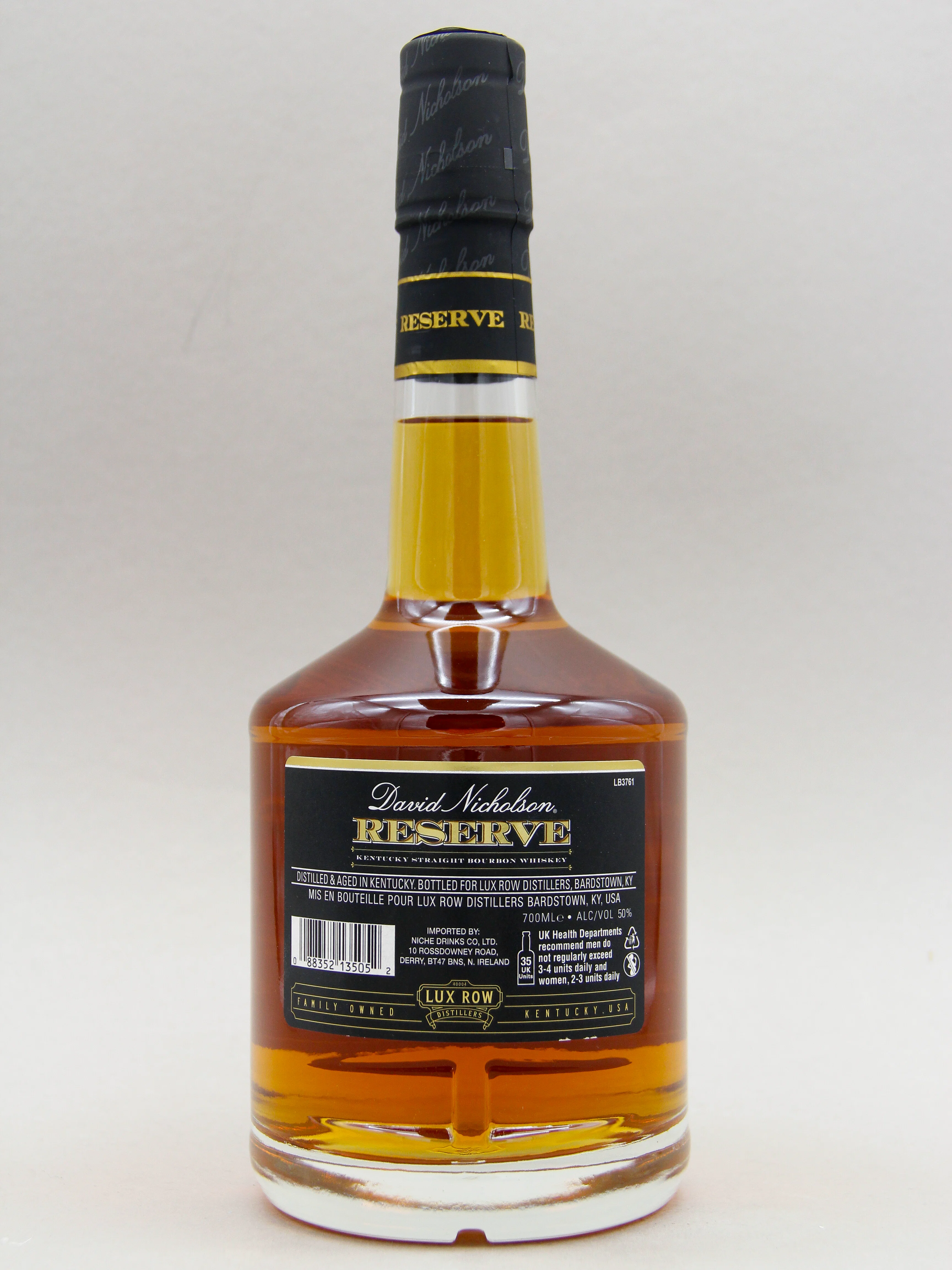 David Nicholson, Reserve, Kentucky Straight Bourbon Whiskey (50%, 70cl) - Image 2