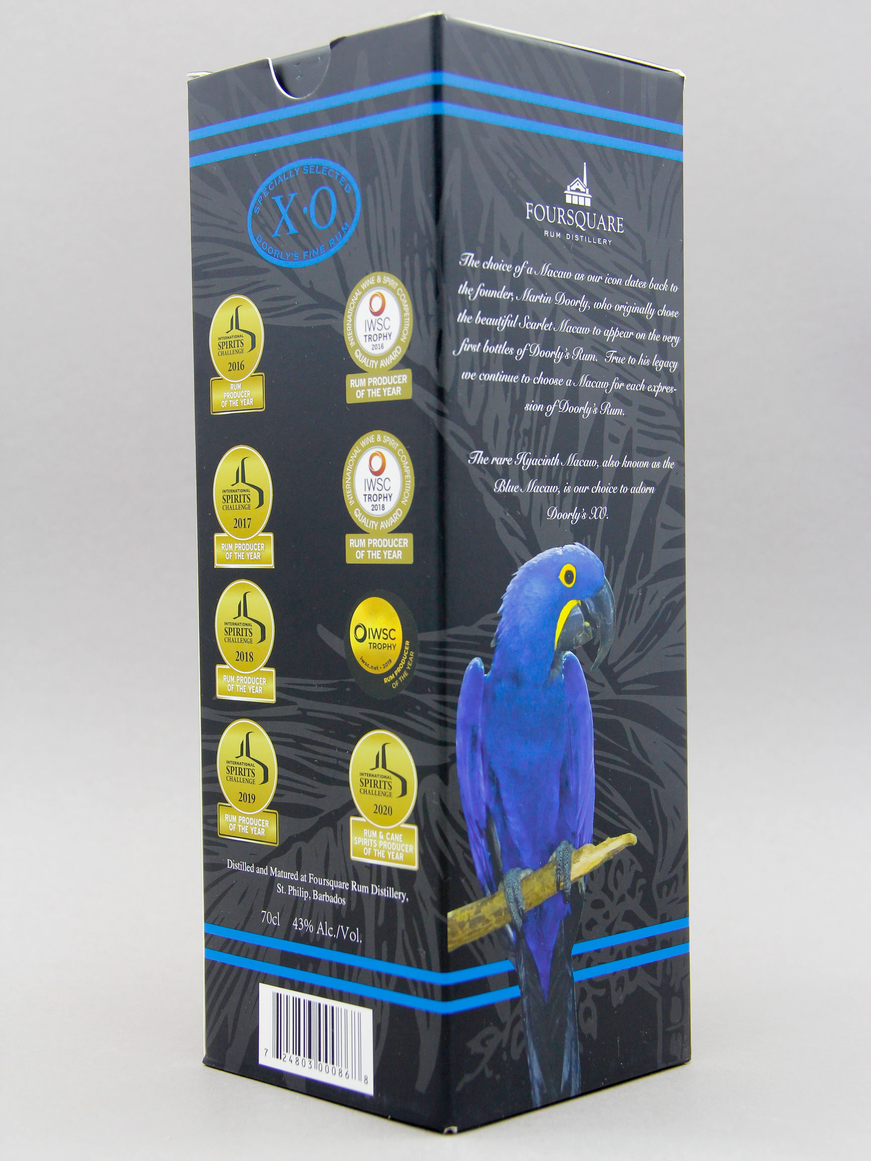 Doorly's XO, Fine Old Barbados Rum (43%, 70cl) - Image 3