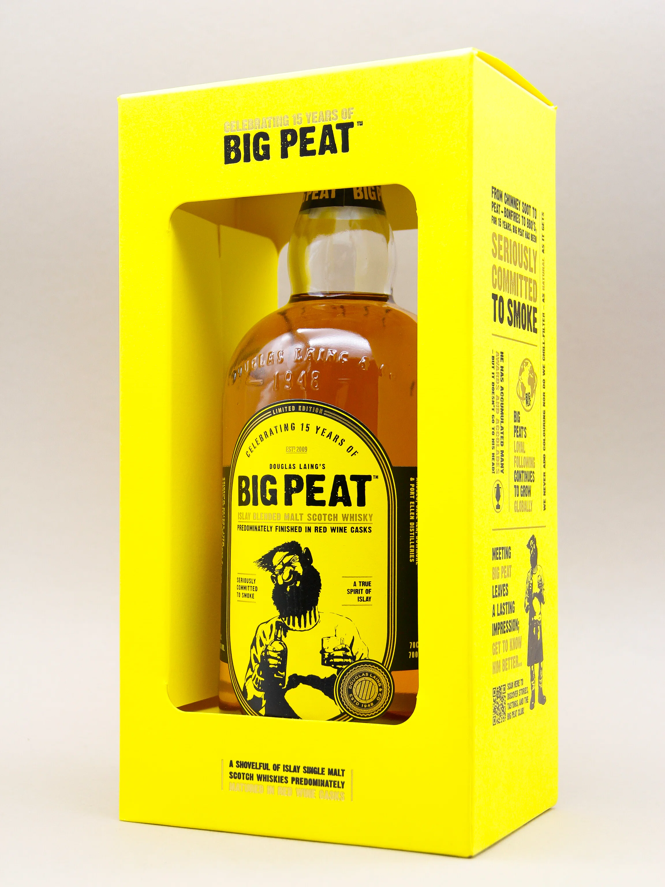 Douglas Laing's Big Peat, 15th Anniversary Edition, Red Wine Cask, Islay Blended Malt Scotch Whisky (50%, 70cl) - Image 2