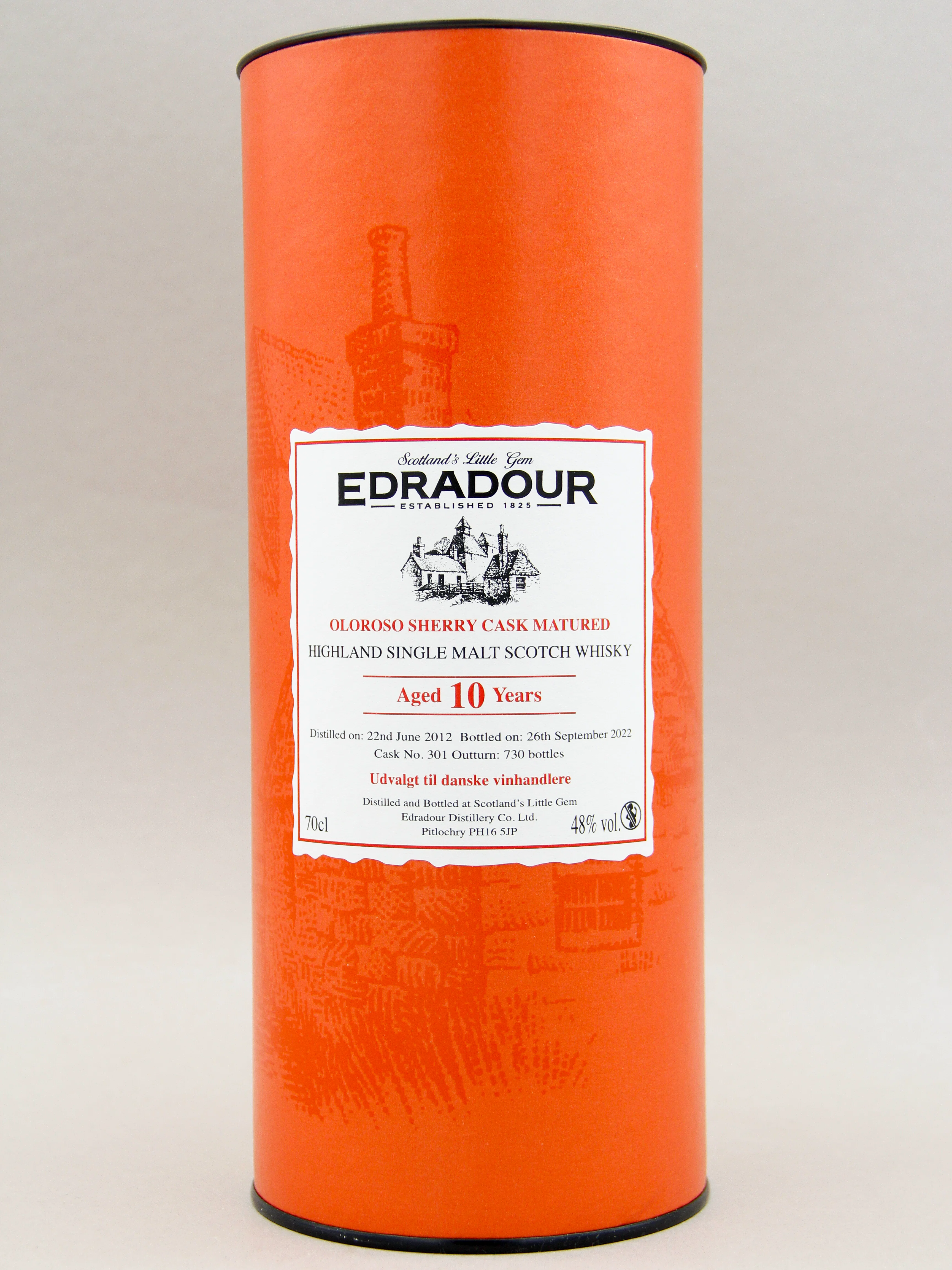 Edradour 10 Years, Oloroso Cask Matured, Highland Single Malt Scotch Whisky, 2012 (40%, 70cl) - Image 2
