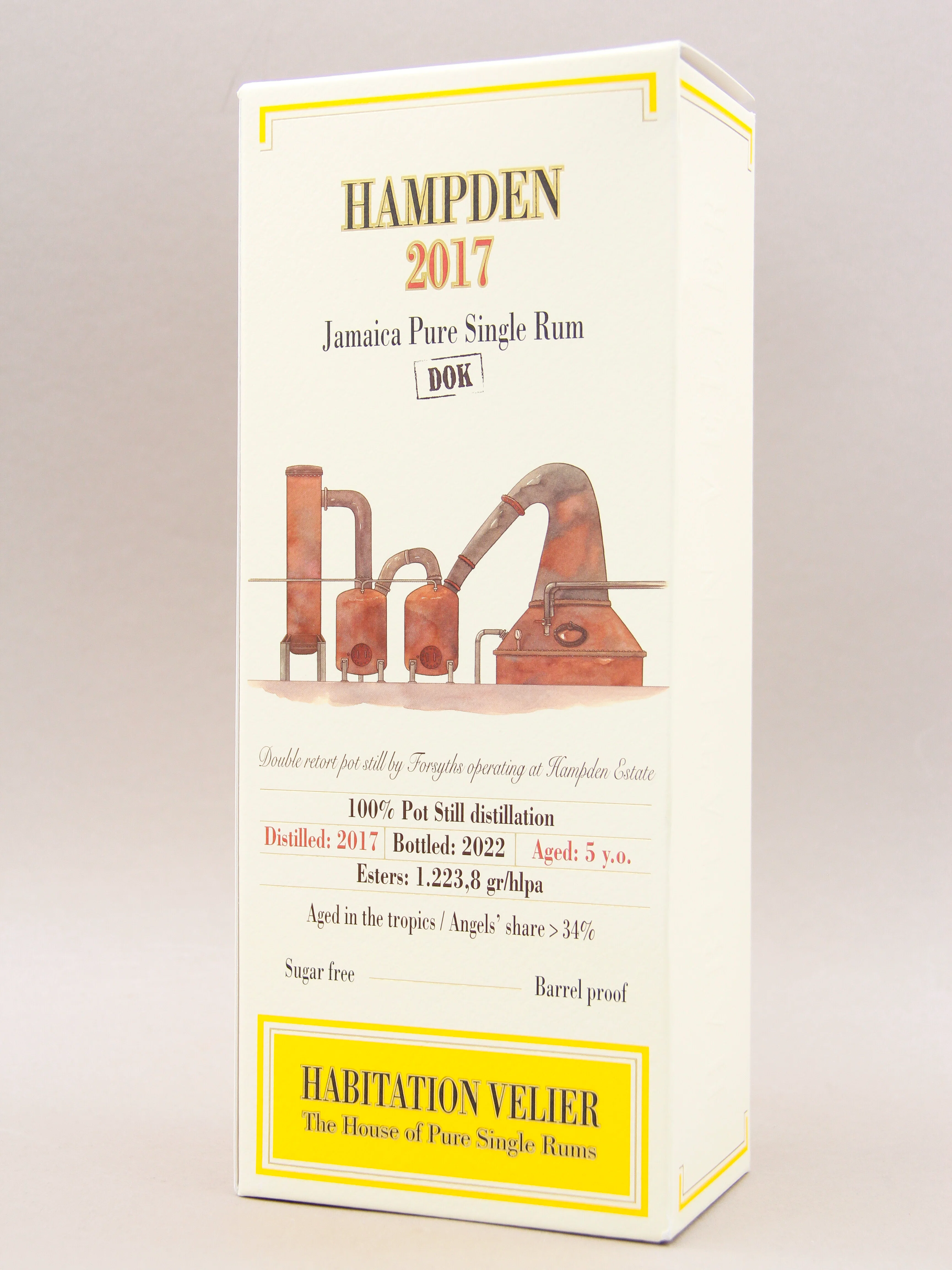 Habitation Velier, Hampden 2017, DOK, Jamaica Pure Single Rum, Aged 5 years (60.5%, 70cl) - Image 3
