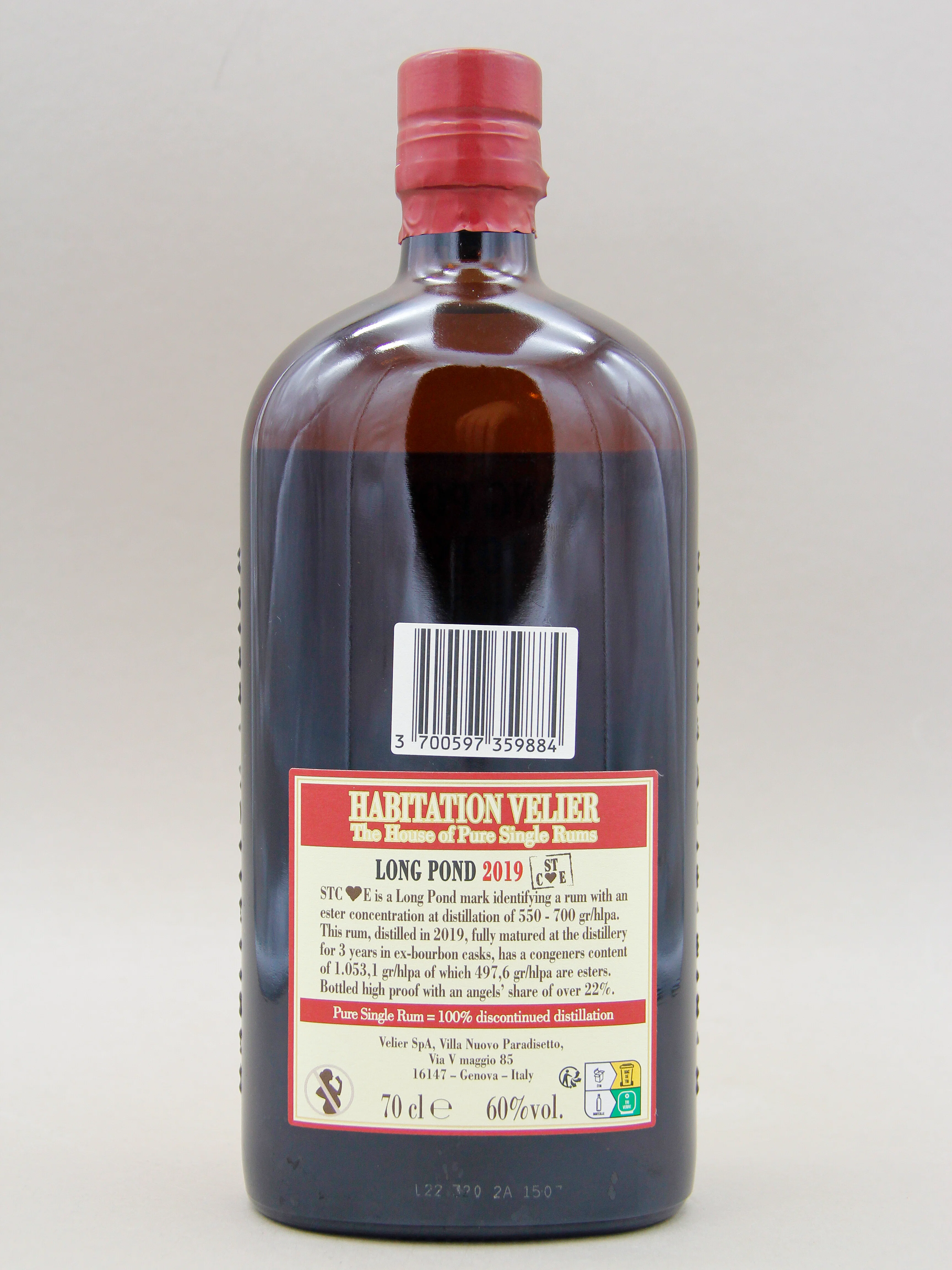 Habitation Velier, Long Pond 2019, ST C♥E, Jamaica Pure Single Rum, Aged 3 years (60%, 70cl) - Image 2