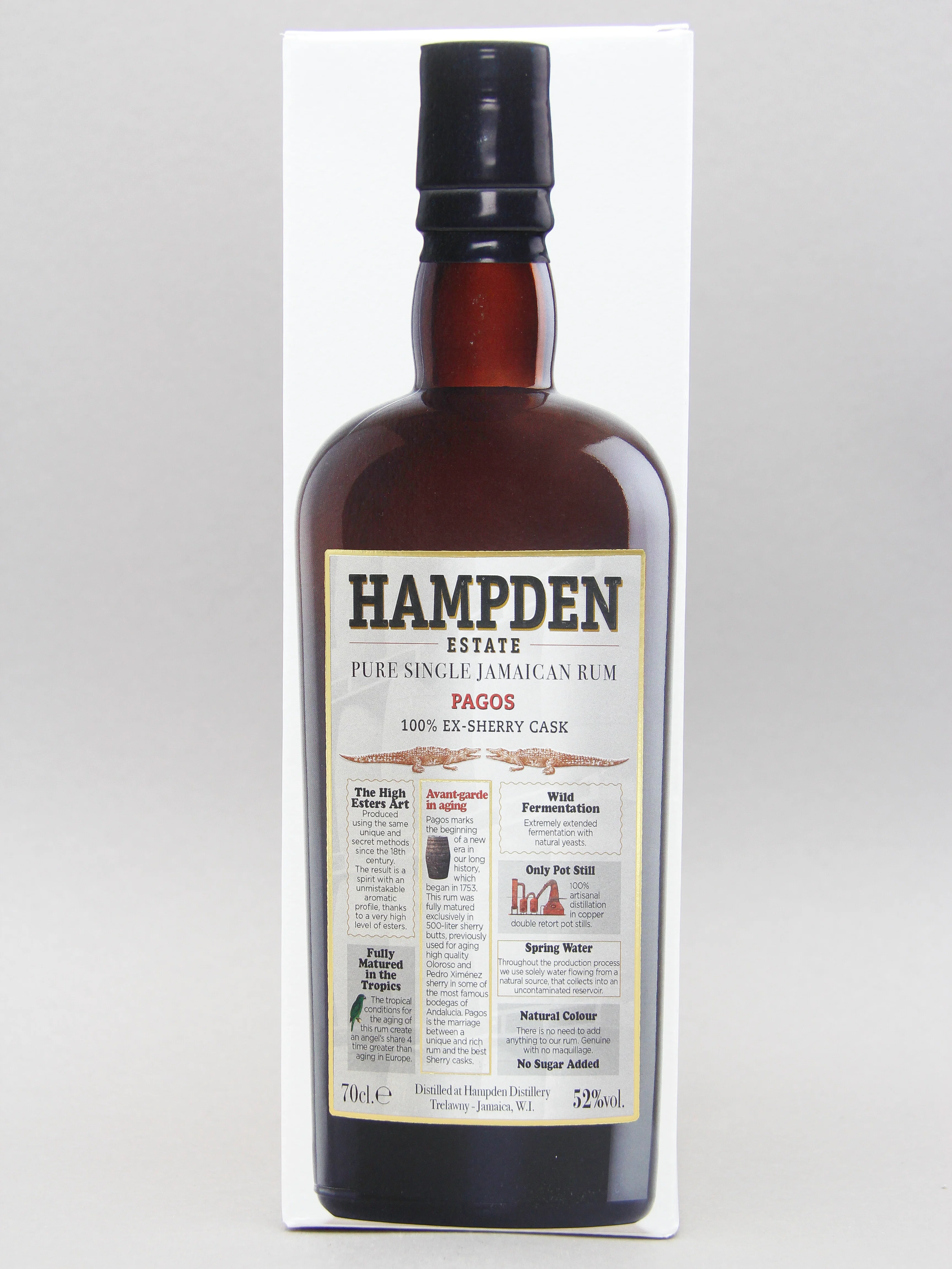 Hampden Estate, Pagos, 100% Ex-Sherry Cask, Jamaica, (52%, 70cl) - Image 2