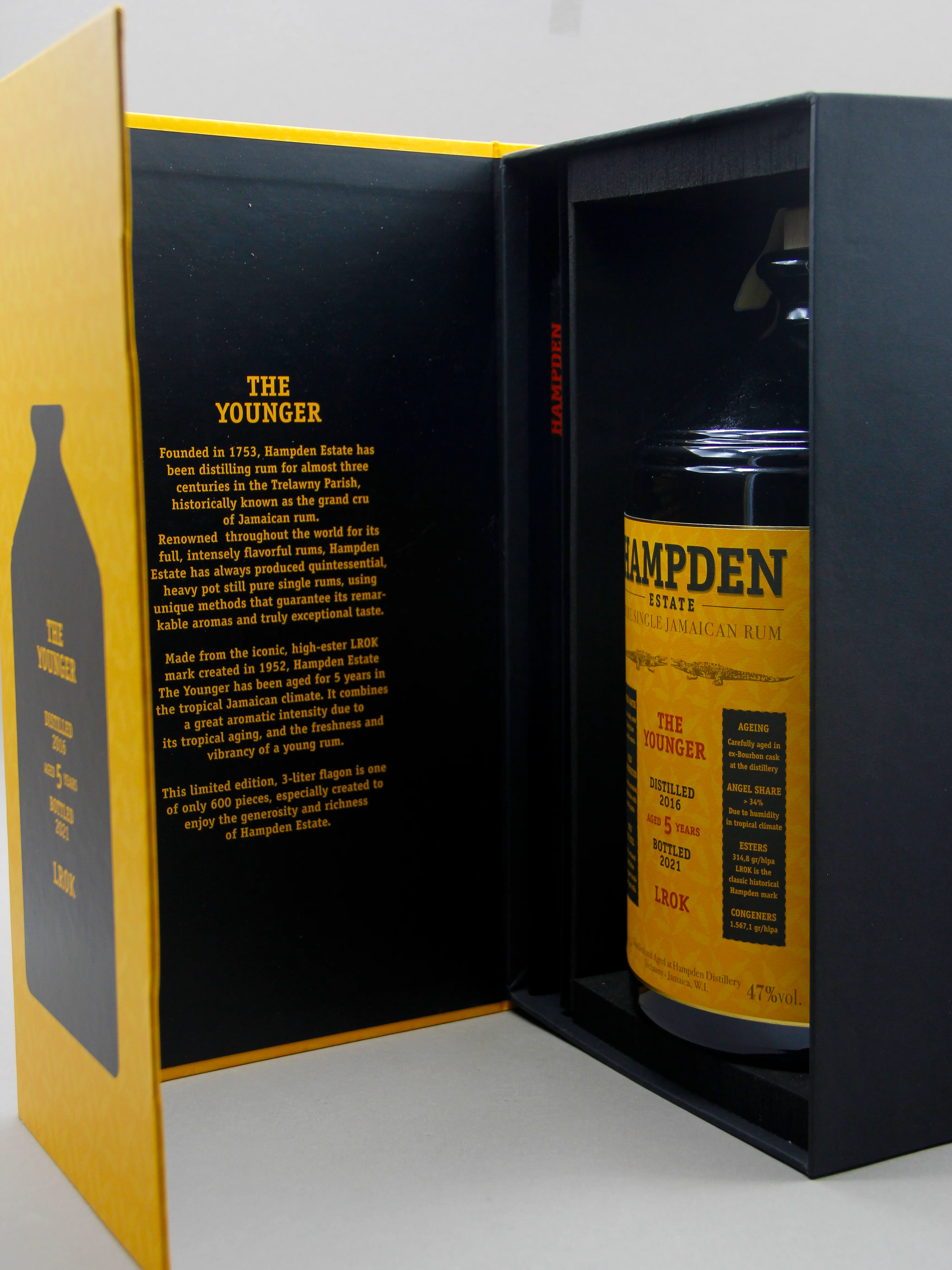 Hampden Estate, The Younger, Aged 5 Years, Jamaica, LROK (47%, 300cl) - Image 2