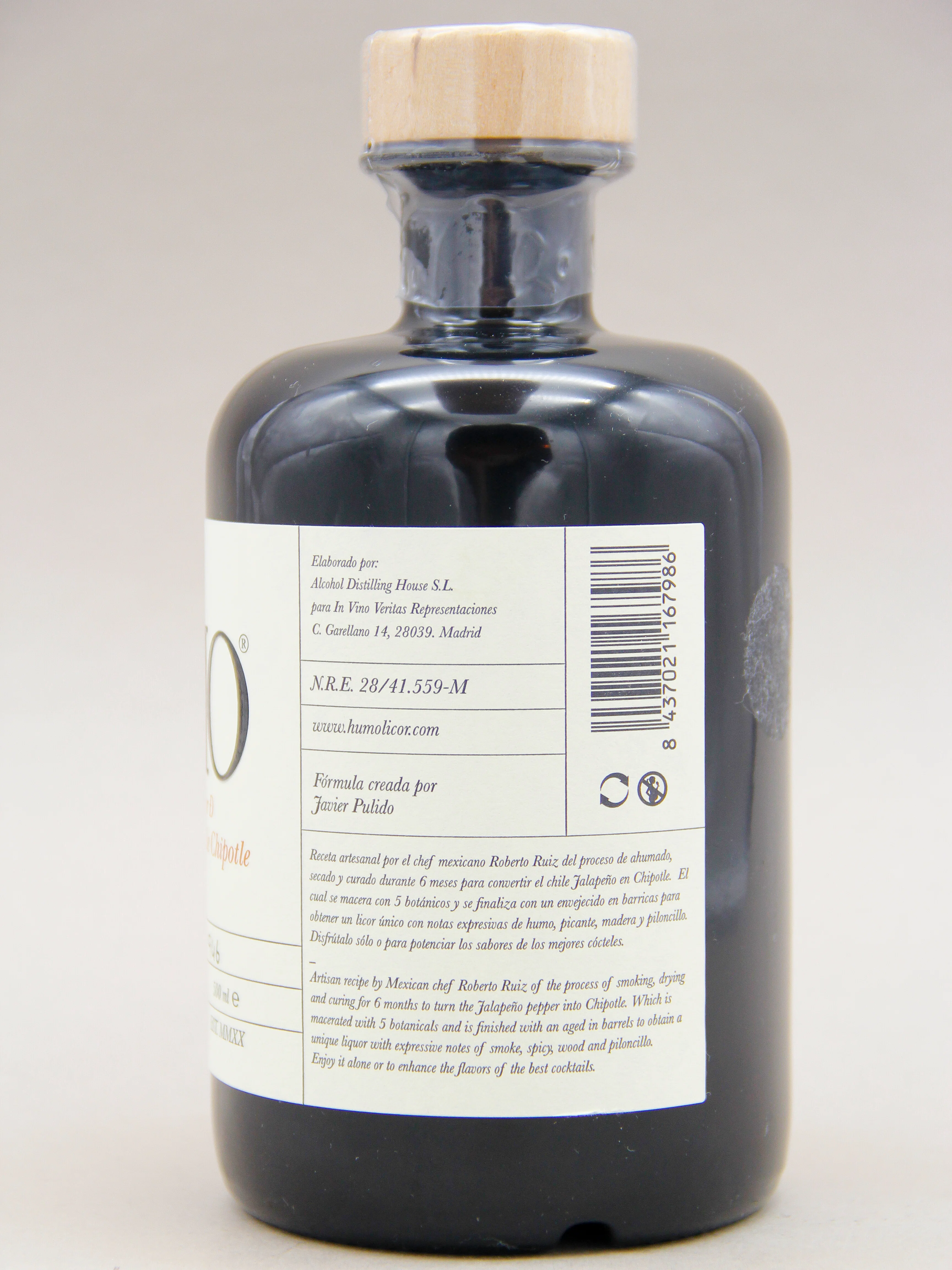 HUMO, Licor de Chile Chipotle, Chipotle Liqueur, Spain (32%, 50cl) - Image 2