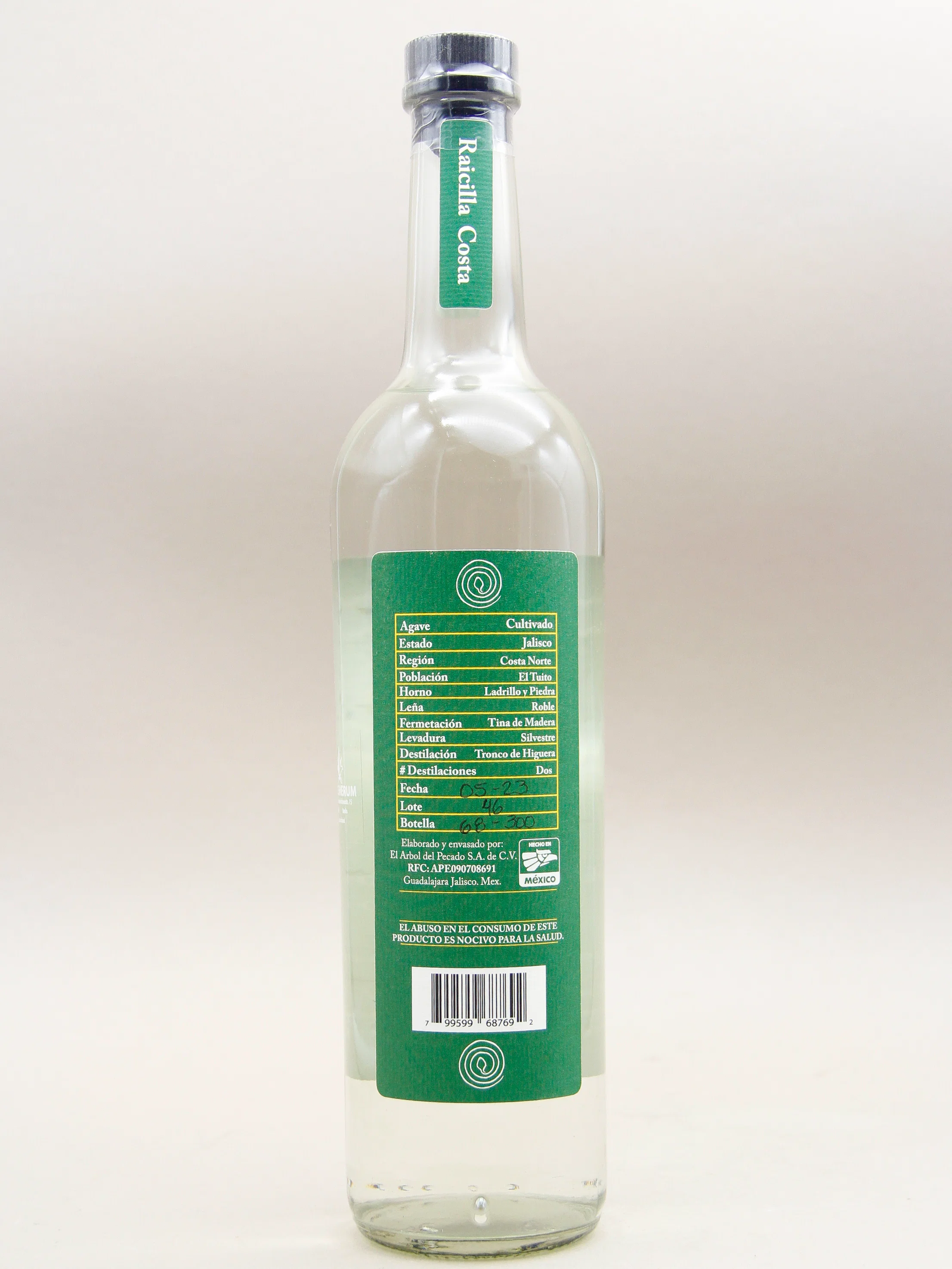 La Venenosa Raicilla Costa de Jalisco, Alberto Hernandez (70cl) - Image 2