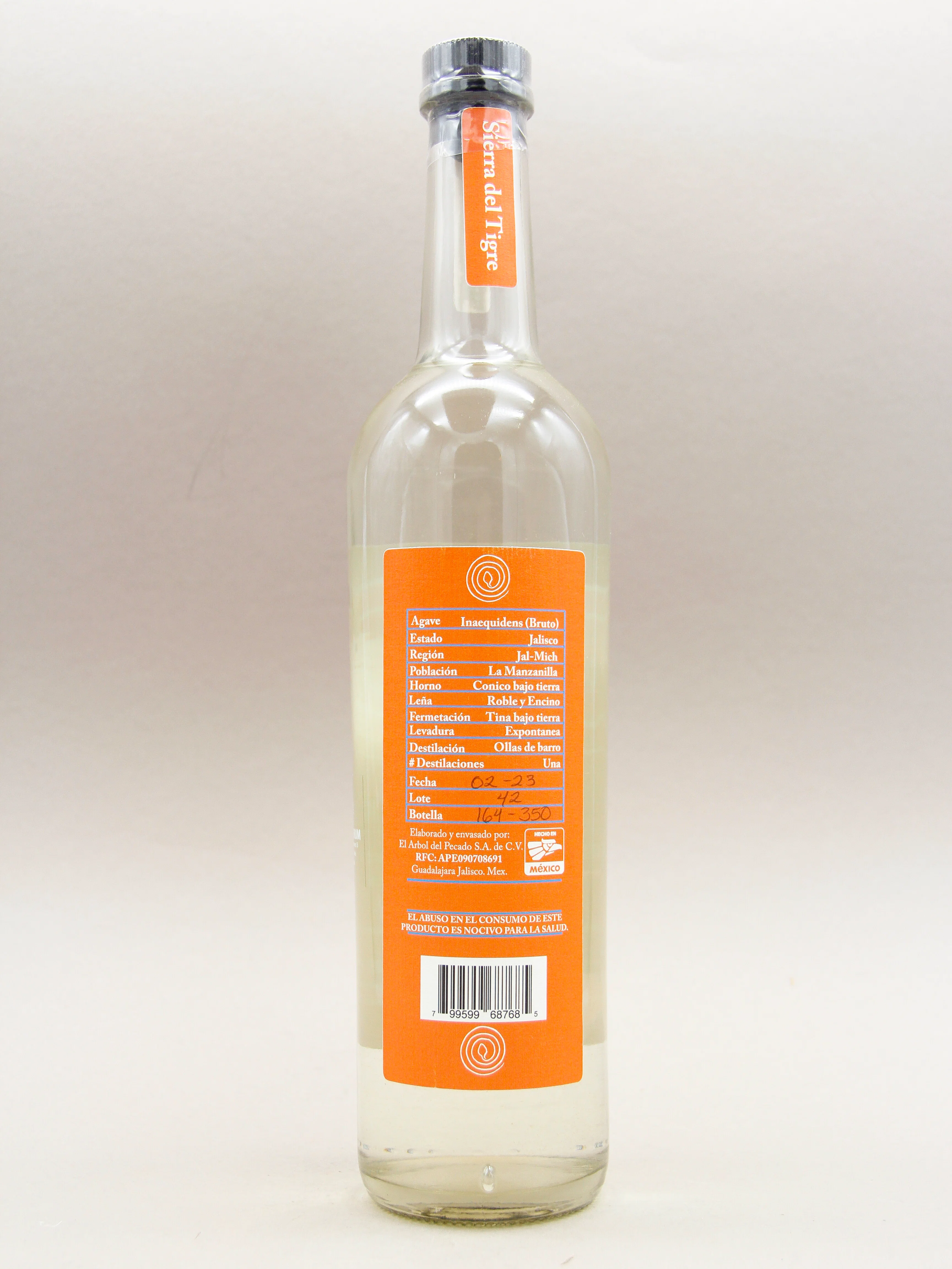 La Venenosa Raicilla Sierra del Tigre Lote 42 (44.3%, 70cl) - Image 2