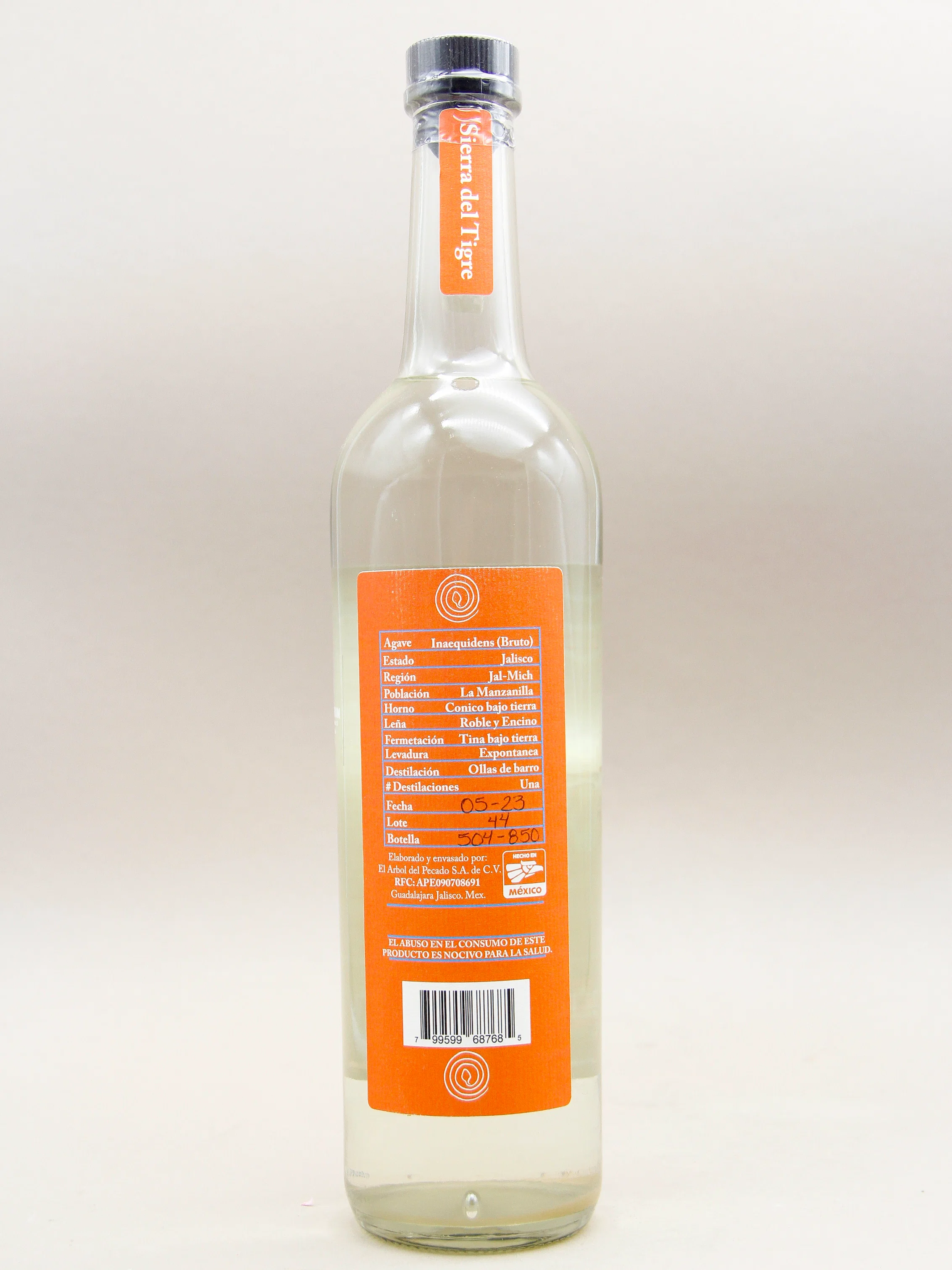La Venenosa Raicilla Sierra del Tigre Lote 44 (43.7%, 70cl) - Image 2