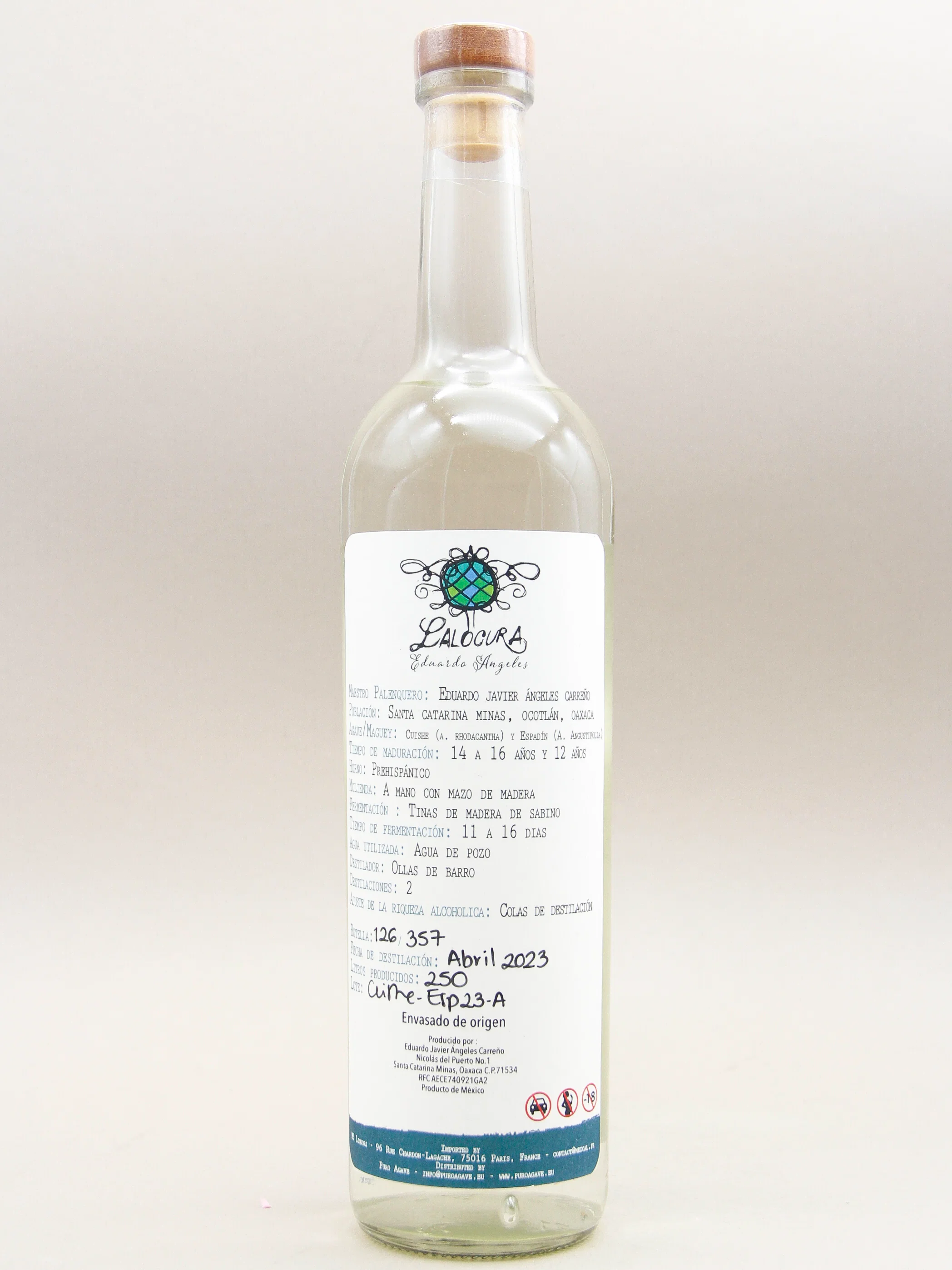 Lalocura, Destilado de agave, Mezcla, Cuishe - Espadin 2024 (49.2%, 70cl) - Image 2