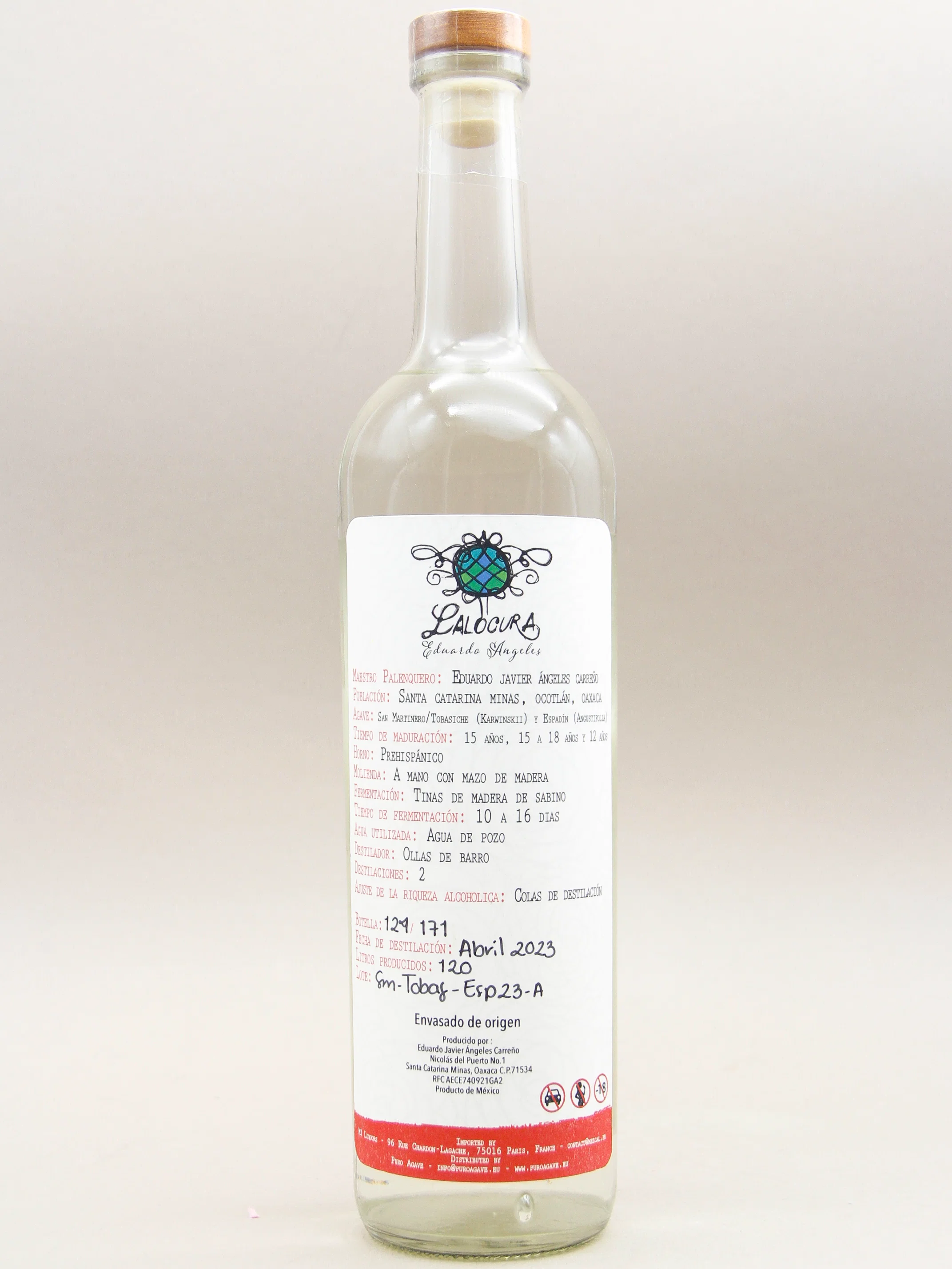 Lalocura, Destilado de agave, Mezcla, San Martinero - Tobasiche - Espadin 2024 (47.9%, 70cl) - Image 2