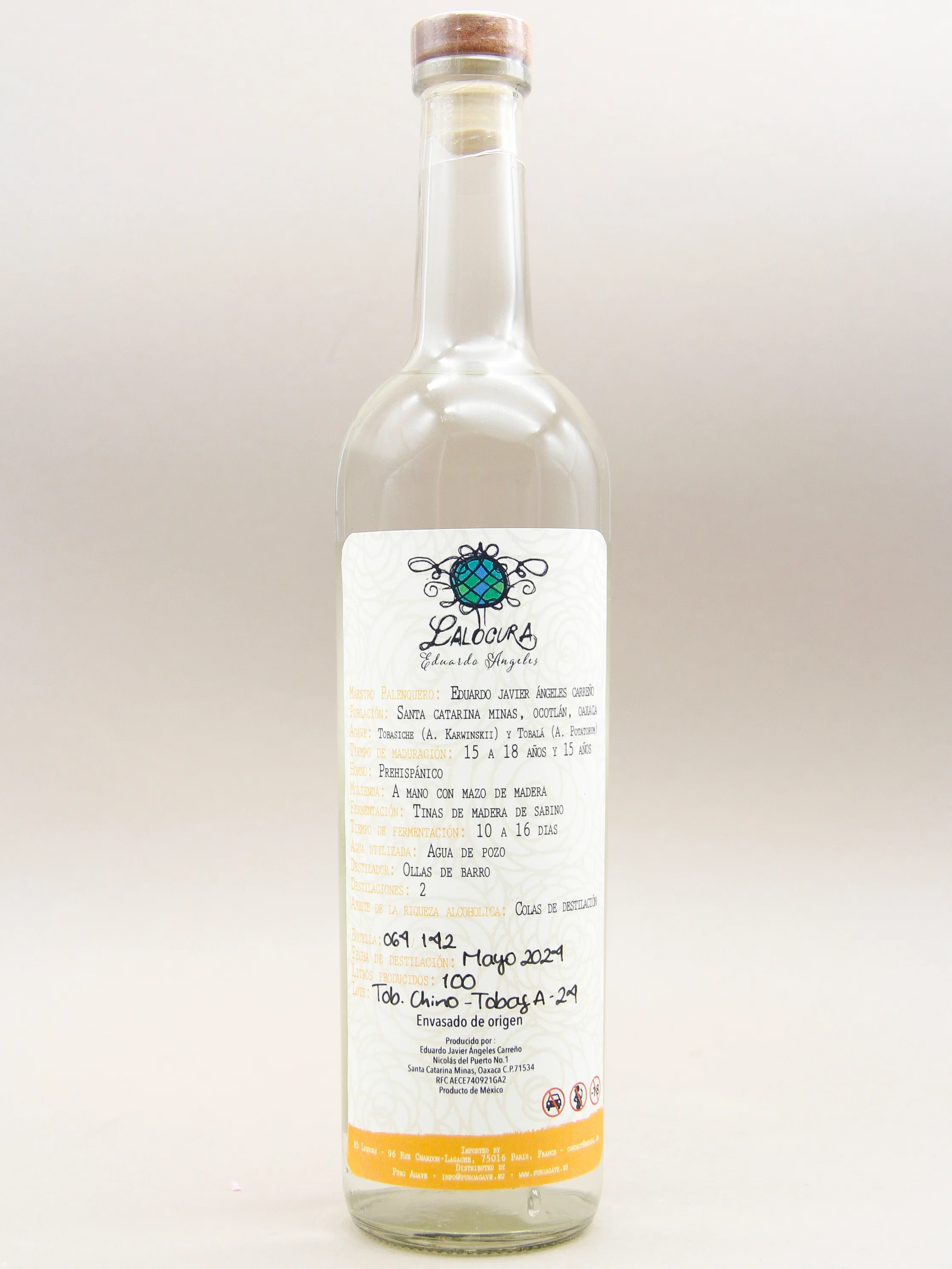 Lalocura, Destilado de agave, Mezcla, Tobalá-Tobasiche 2024 (48.4%, 70cl) - Image 2