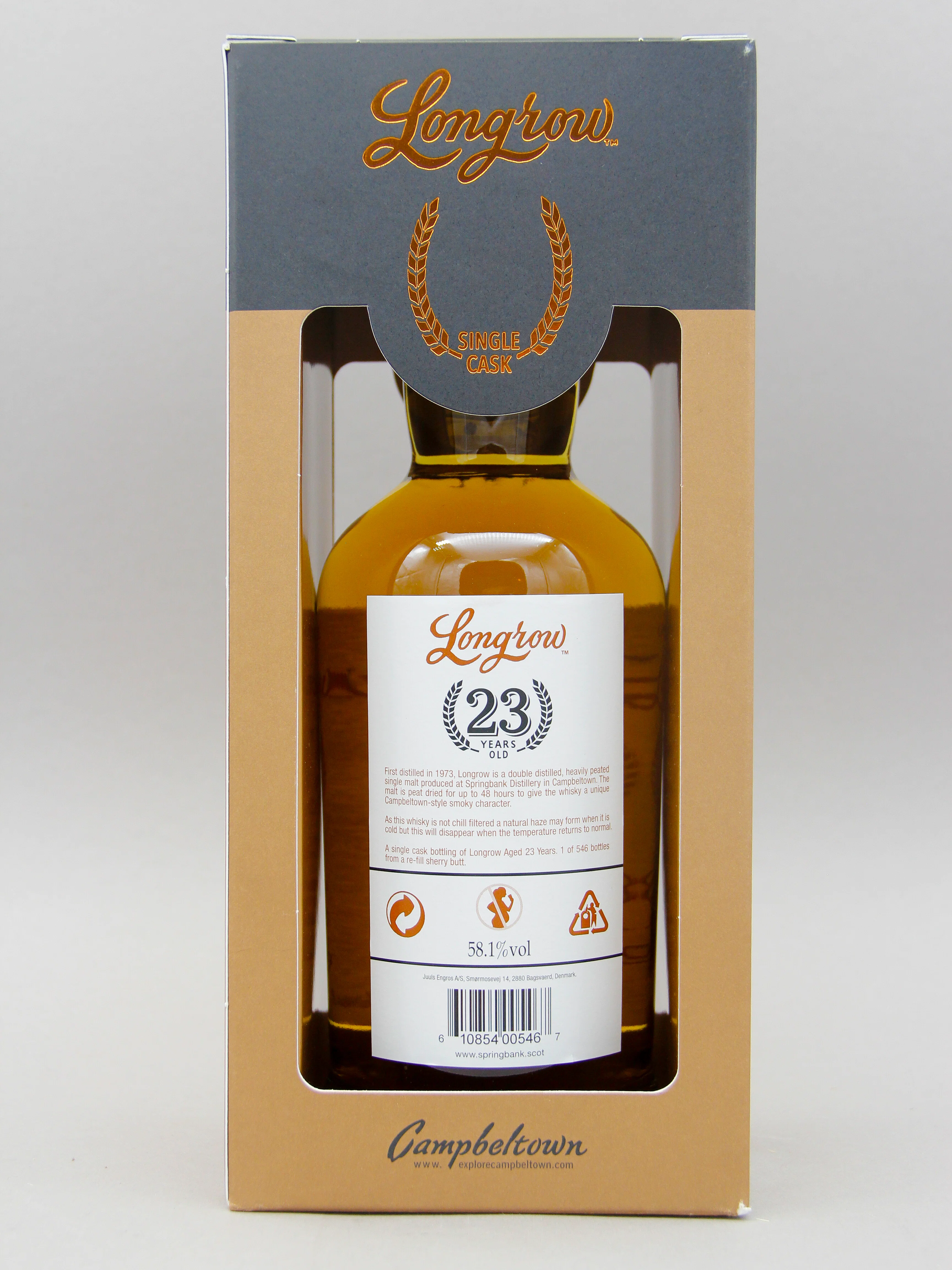 Longrow, 23 Years Old, Cask Strength, February 2022,  Campbeltown Single Malt Scotch Whisky (58.1%, 70cl) - Image 2