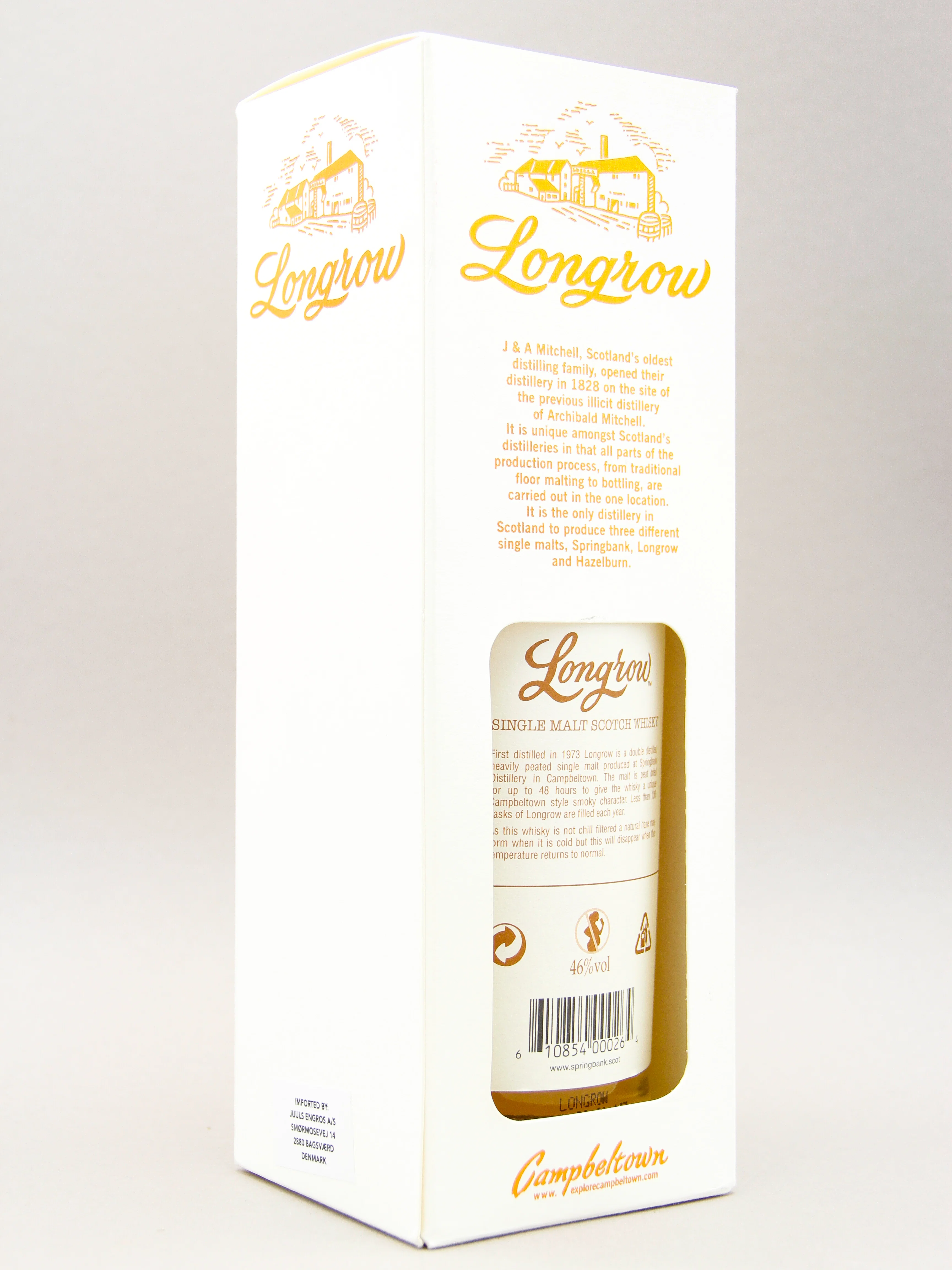 Longrow Peated, Campbeltown Single Malt Scotch Whisky (46%, 70cl) - Image 3