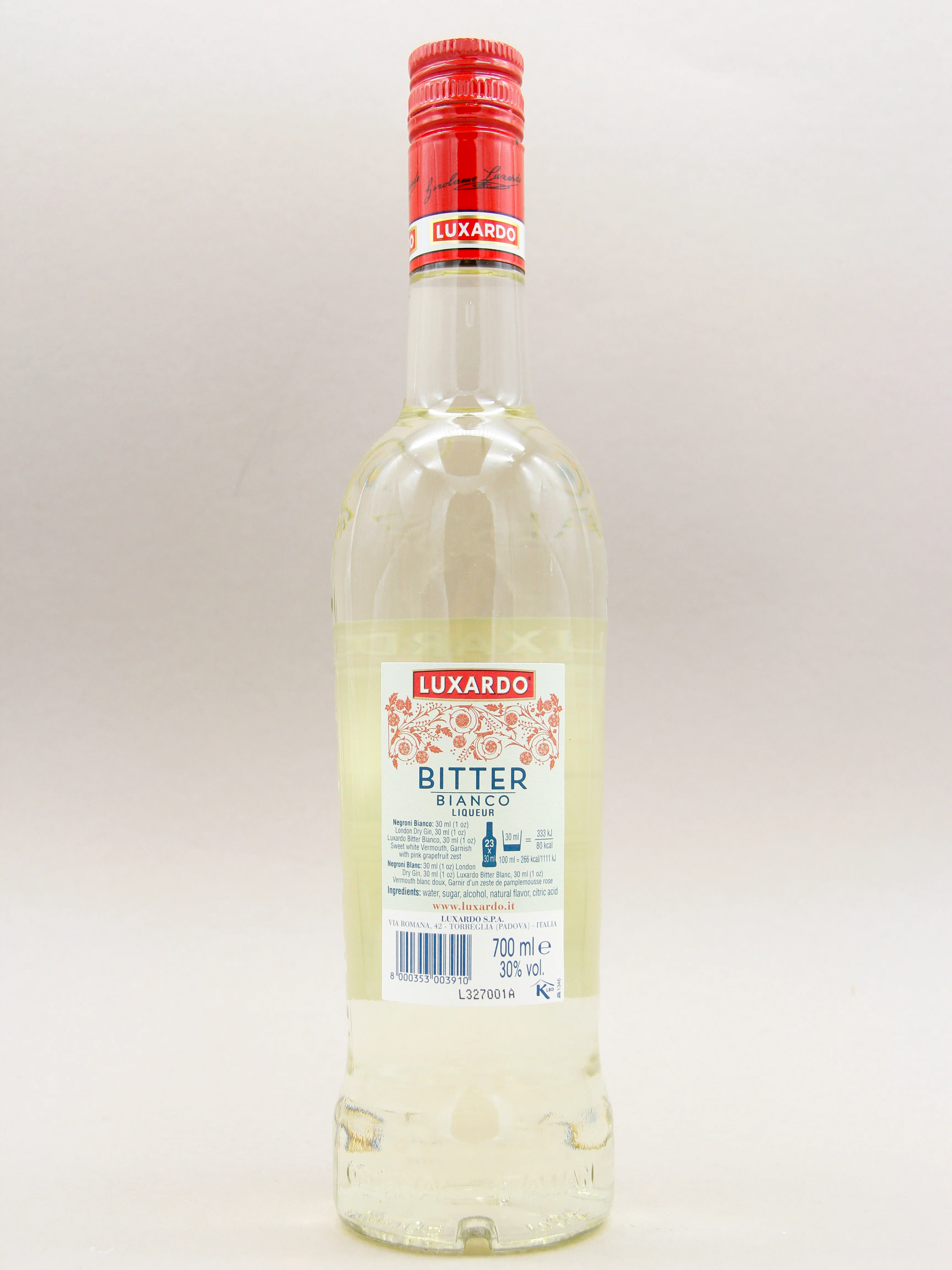 Luxardo Bitter Bianco (30%, 70cl) - Image 2