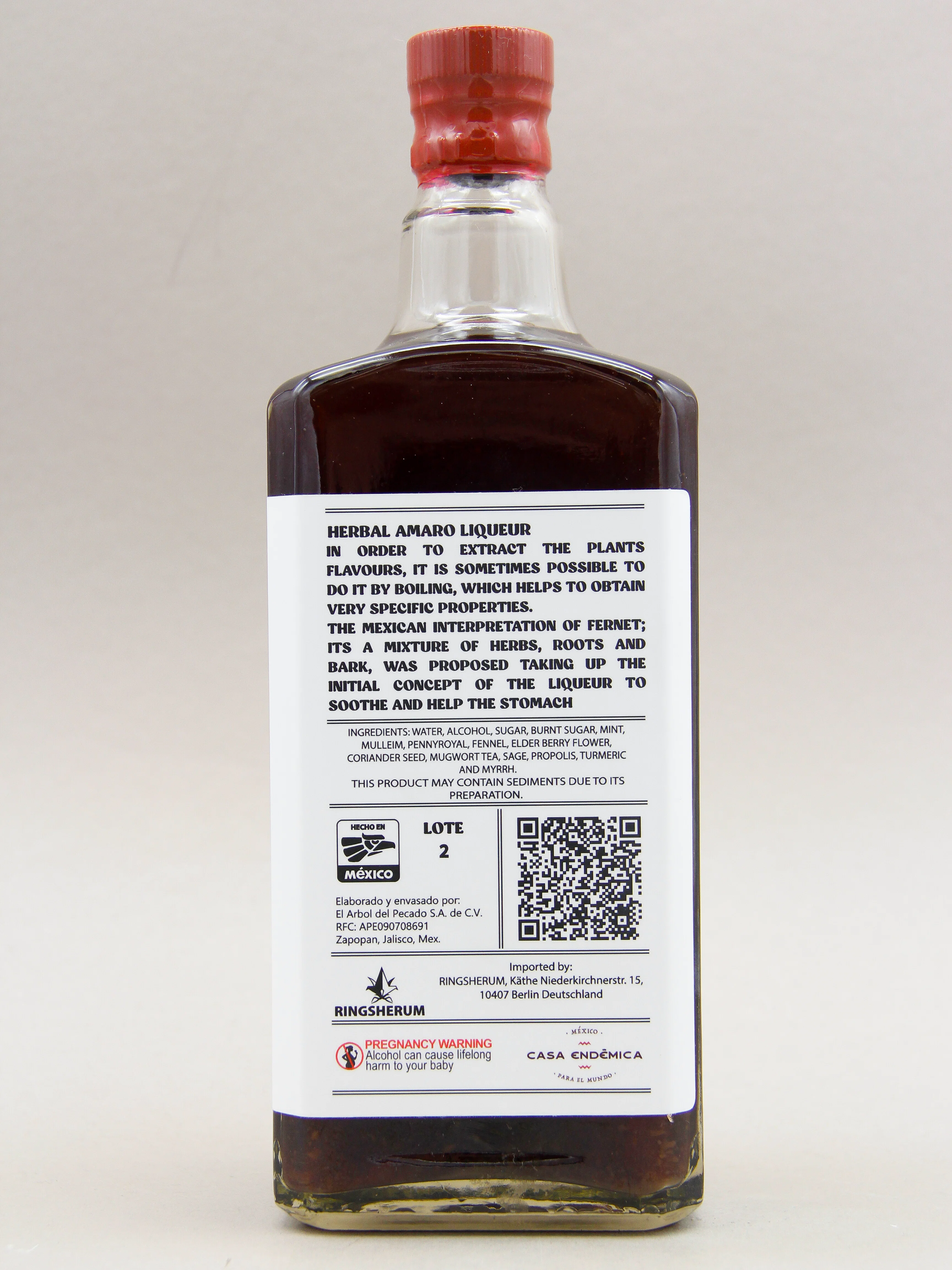 Maxico Mistico, Licor del Sobador, Herbal Amaro Liqueur, Mexico (35%, 70cl) - Image 2