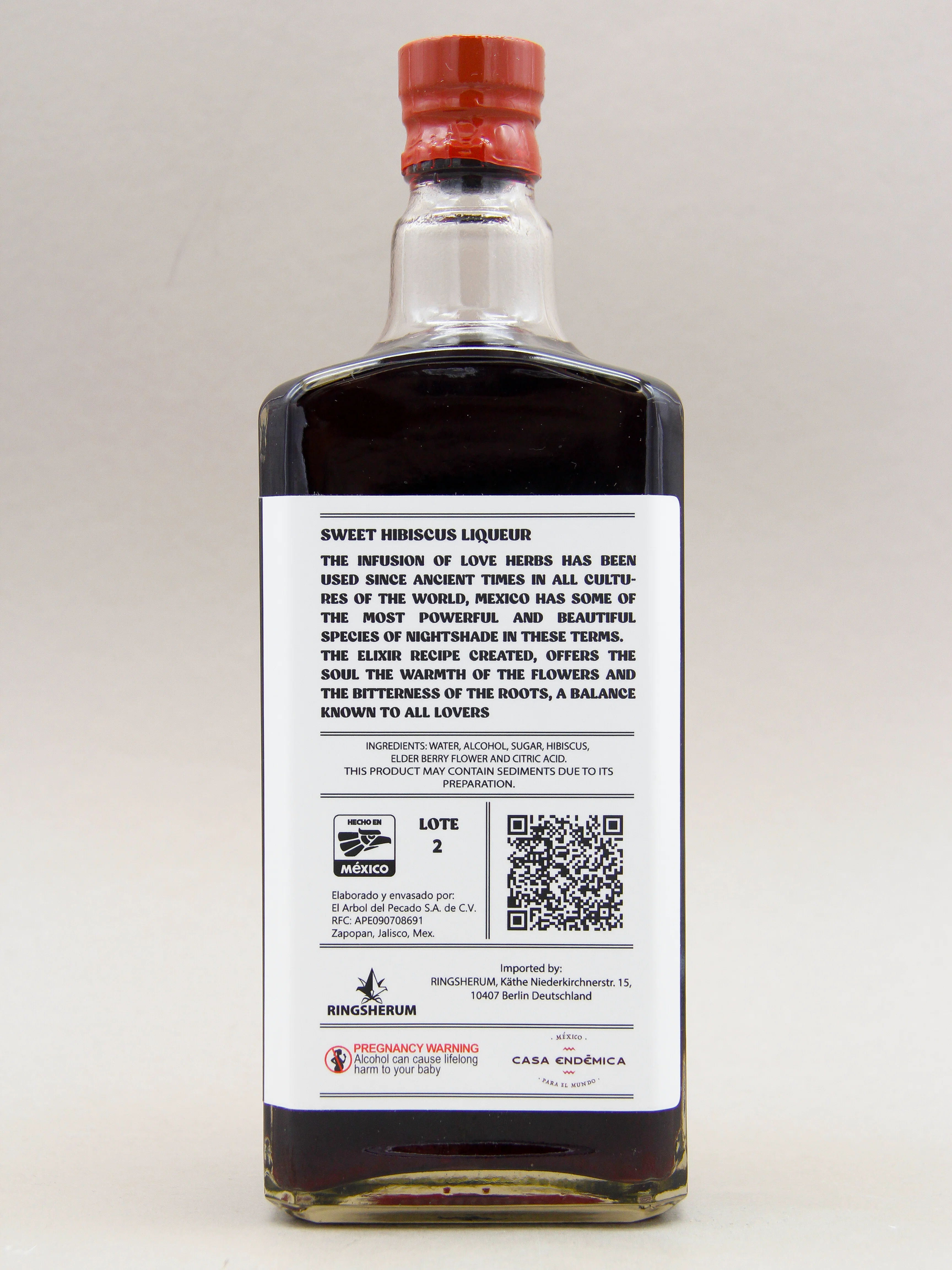 Maxico Mistico, Licor Ven a Mi, Sweet Hibiscus Liqueur, Mexico (20%, 70cl) - Image 2