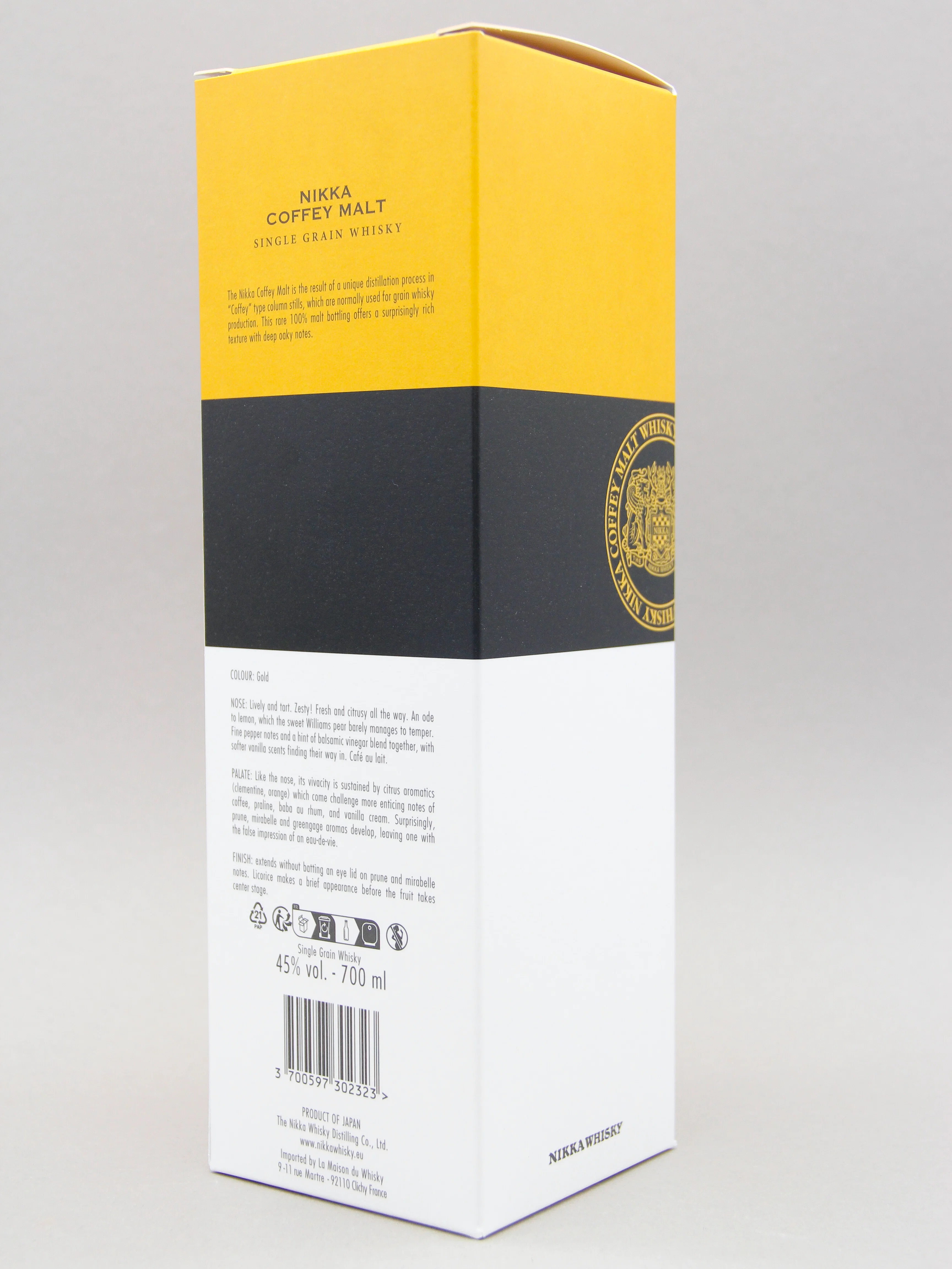 Nikka Whisky Coffey Malt, Japan (45%, 70cl) - Image 3