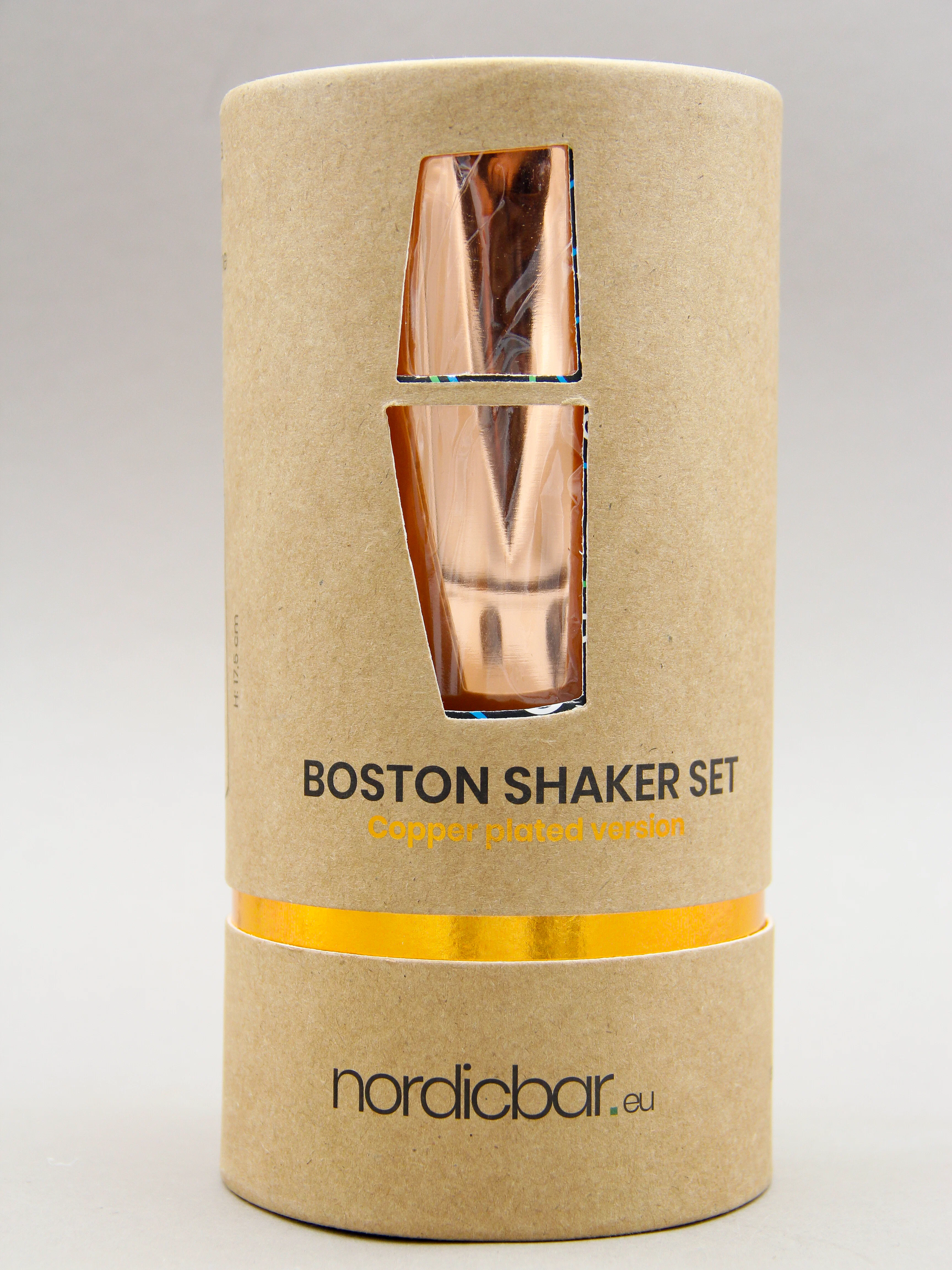 Nordicbar, Boston Shaker Tin Tin Set, Copper 55cl-75cl, With Gift Box - Image 2