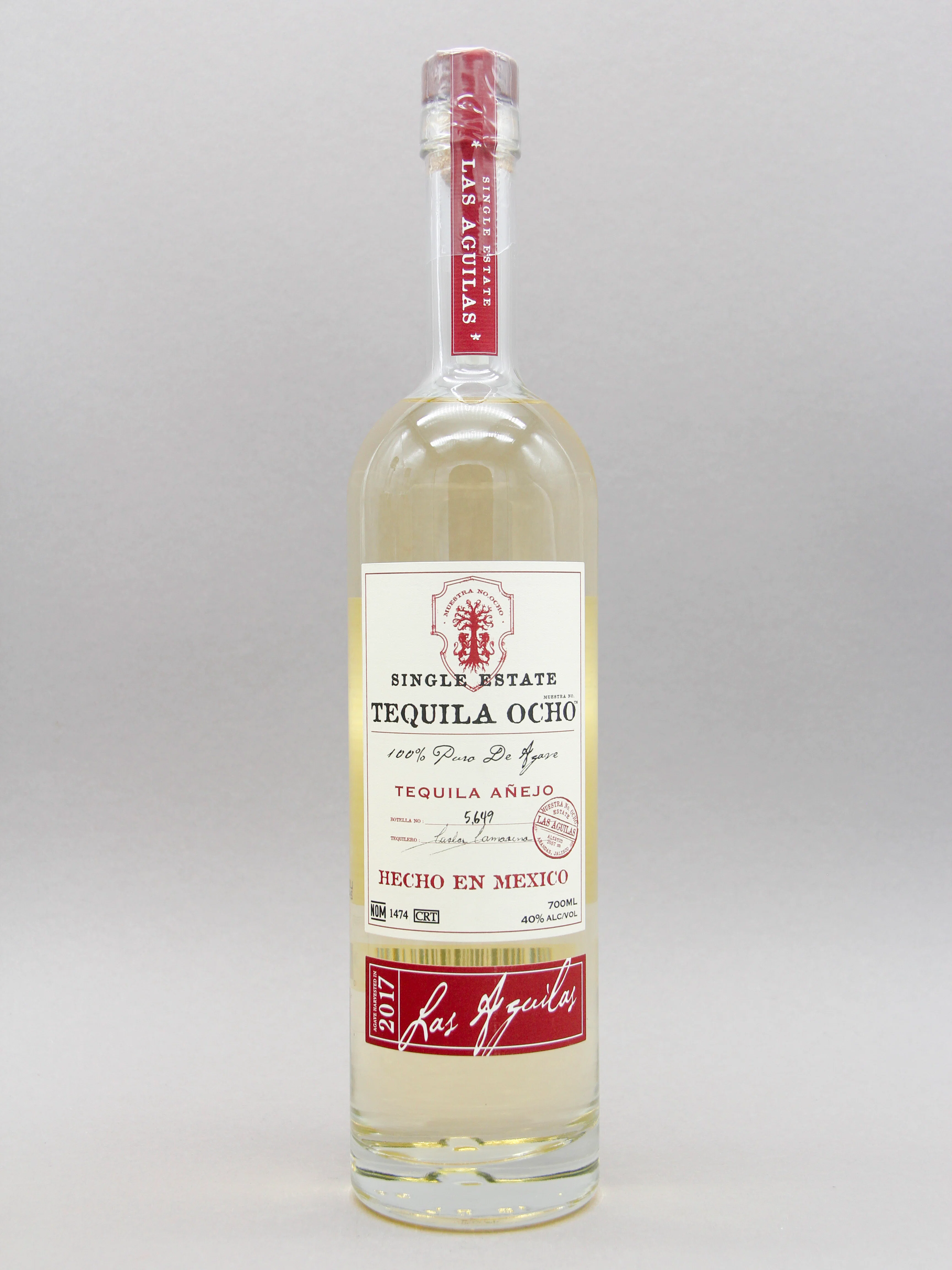 Ocho Tequila Añejo, 100% Puro De Agave, Single Estate (40%, 70cl) - Image 4