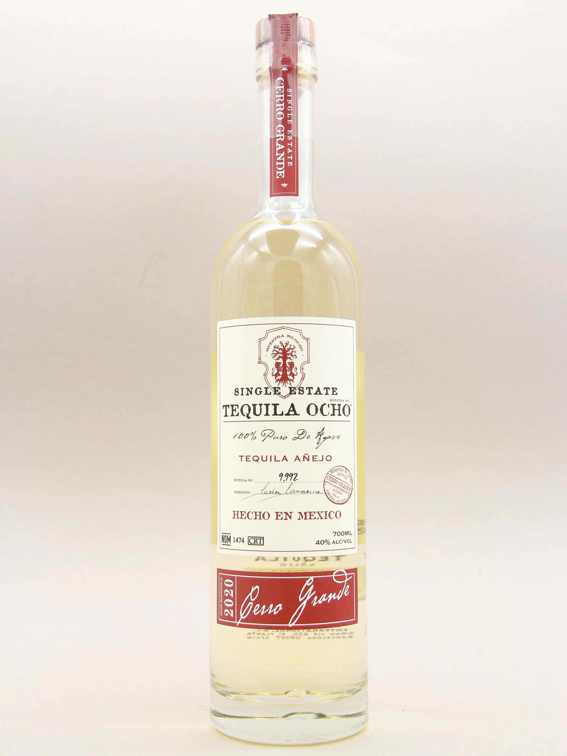 Ocho Tequila Añejo, 100% Puro De Agave, Single Estate (40%, 70cl) - Image 5