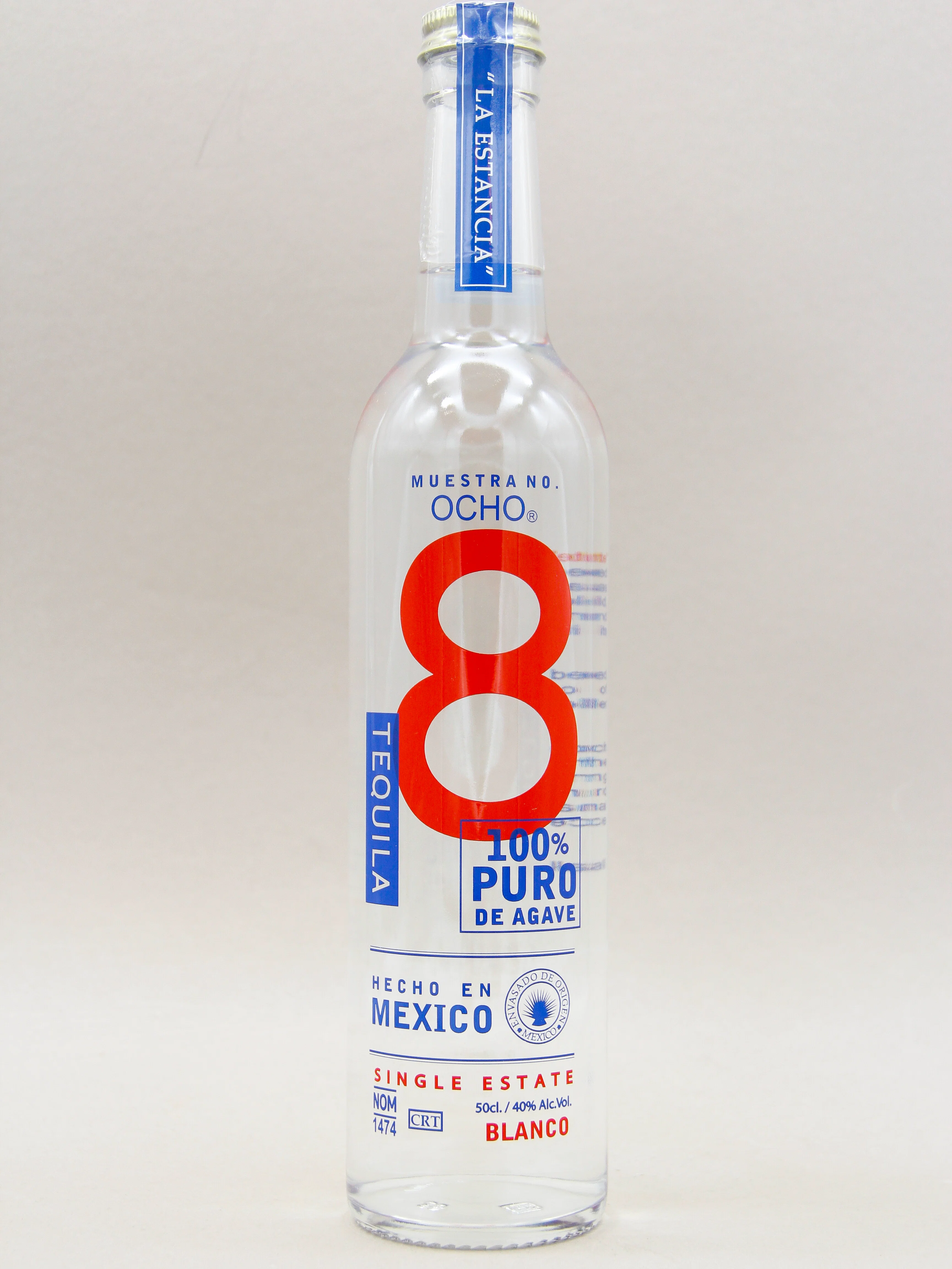 Ocho Blanco Tequila, 100% Puro De Agave (40%, 50cl) - Image 7
