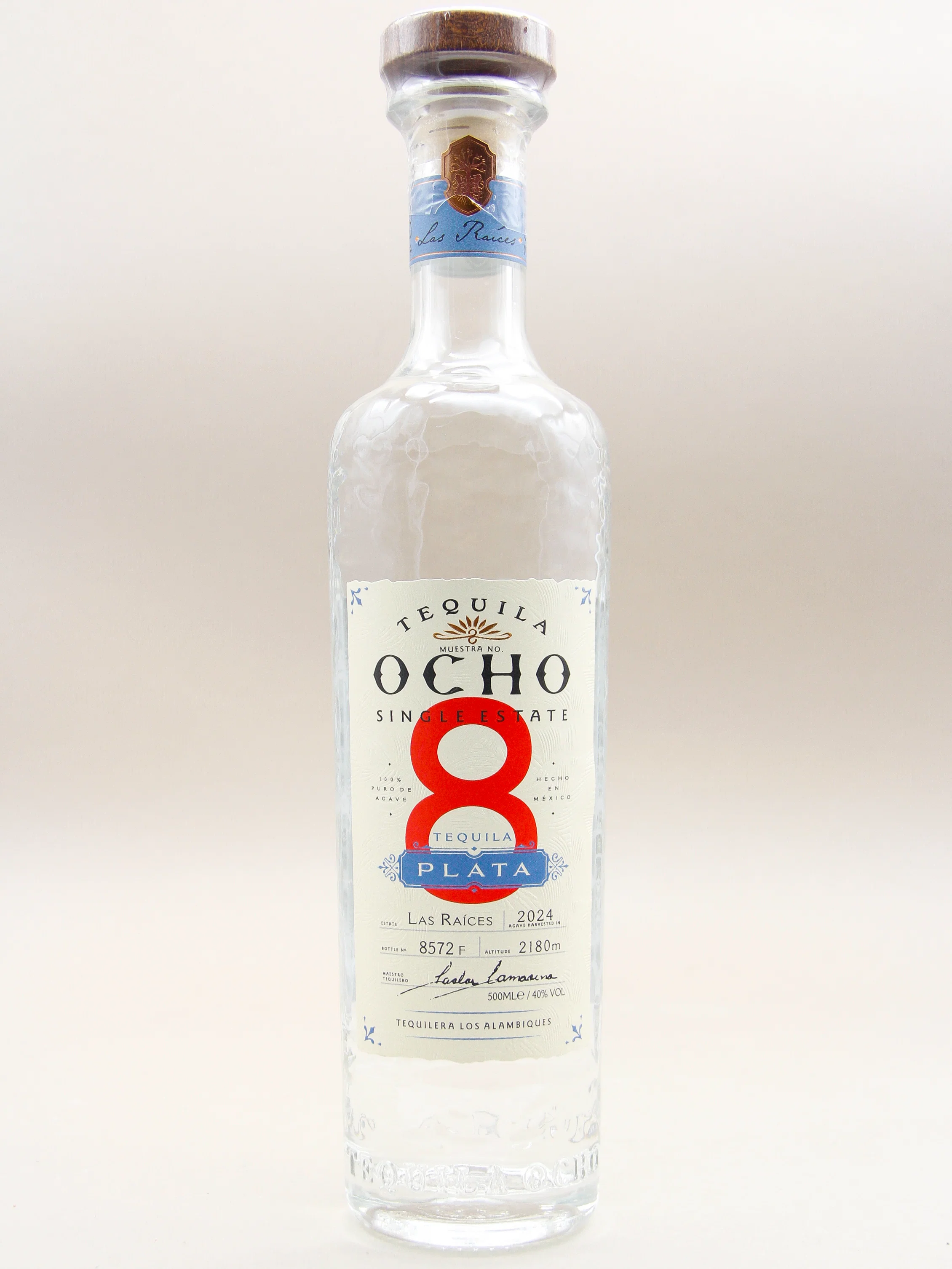 Ocho Blanco Tequila, 100% Puro De Agave (40%, 50cl) - Image 8