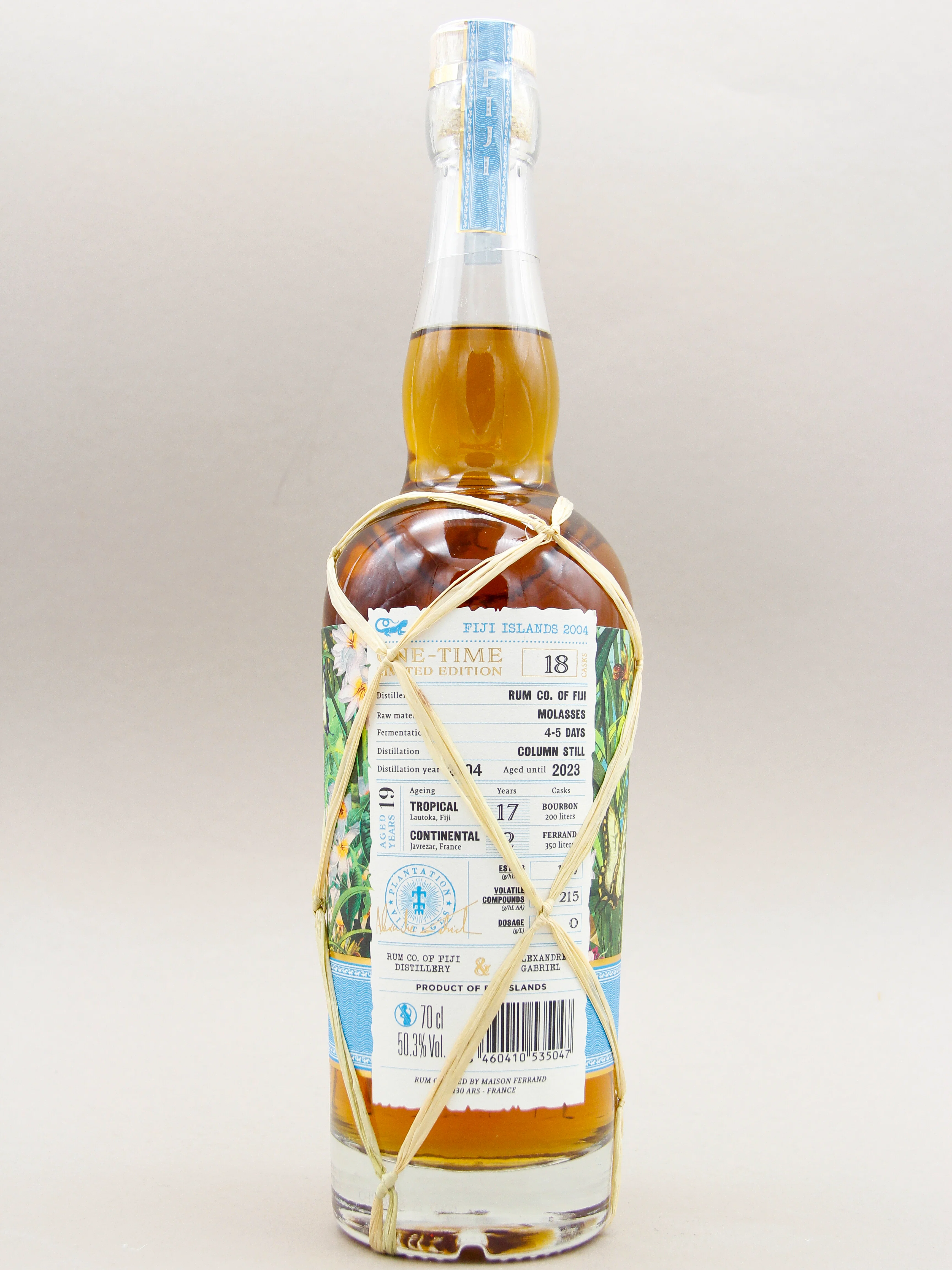 Plantation Fiji Islands Rum, Vintage Edition 2004, 19 years (50.3%, 70cl) - Image 2