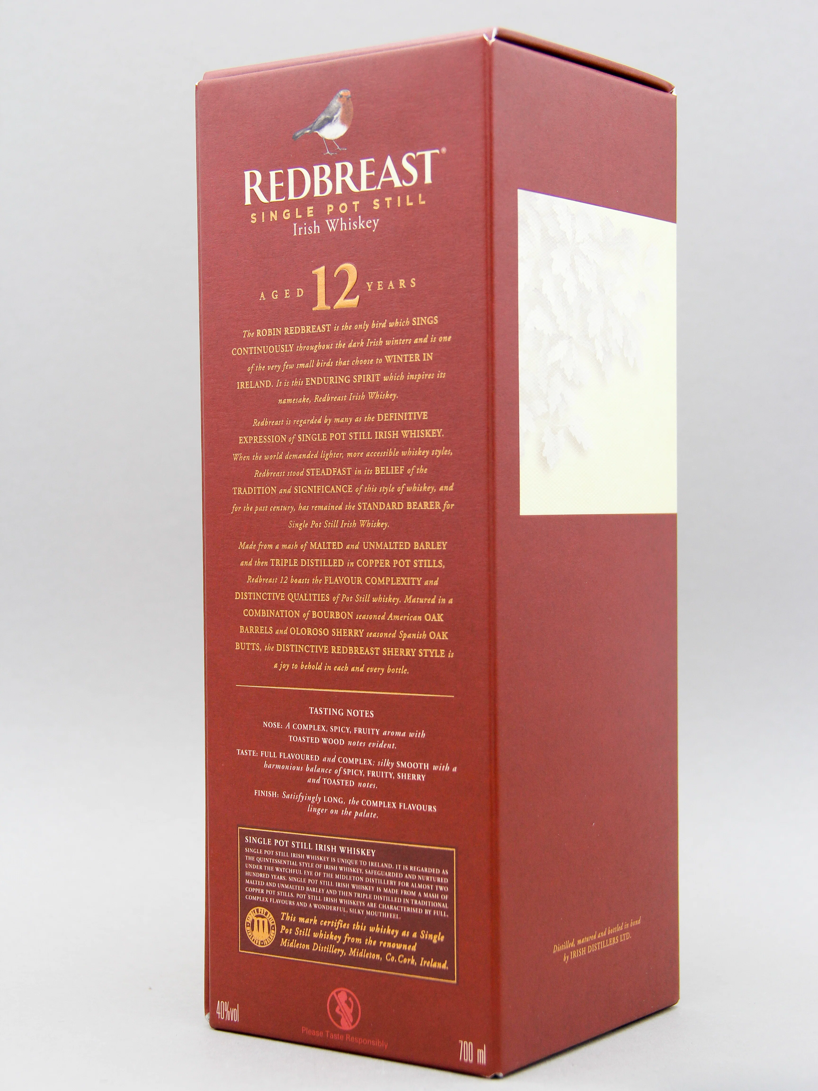 Redbreast 12 Years, Irish Single Pot Still Whiskey (40%, 70cl) - Image 3