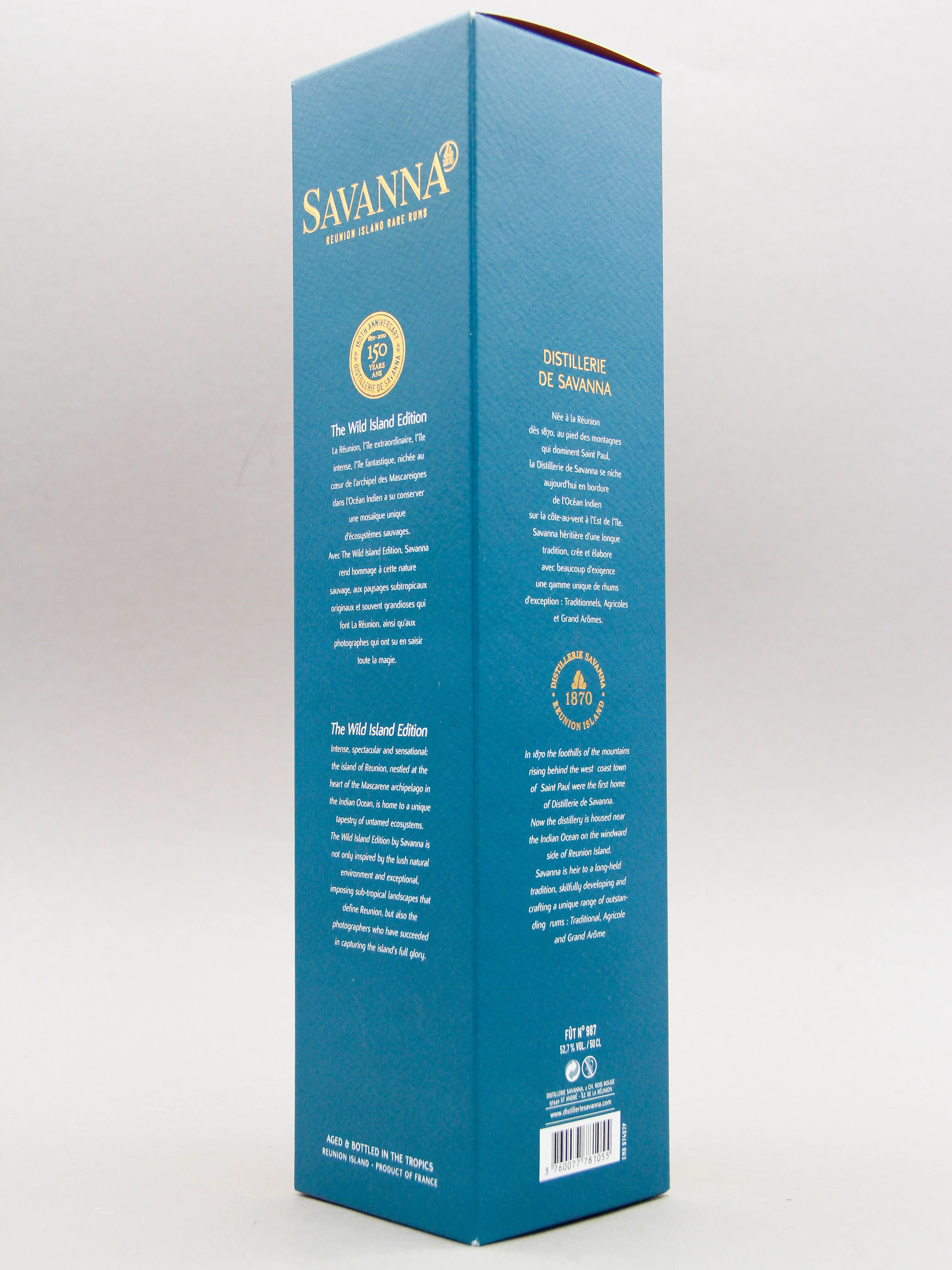 Savanna Wild Island Single Cask No. 987, 2003, Rhum Reunion (52.7%, 50cl) - Image 3