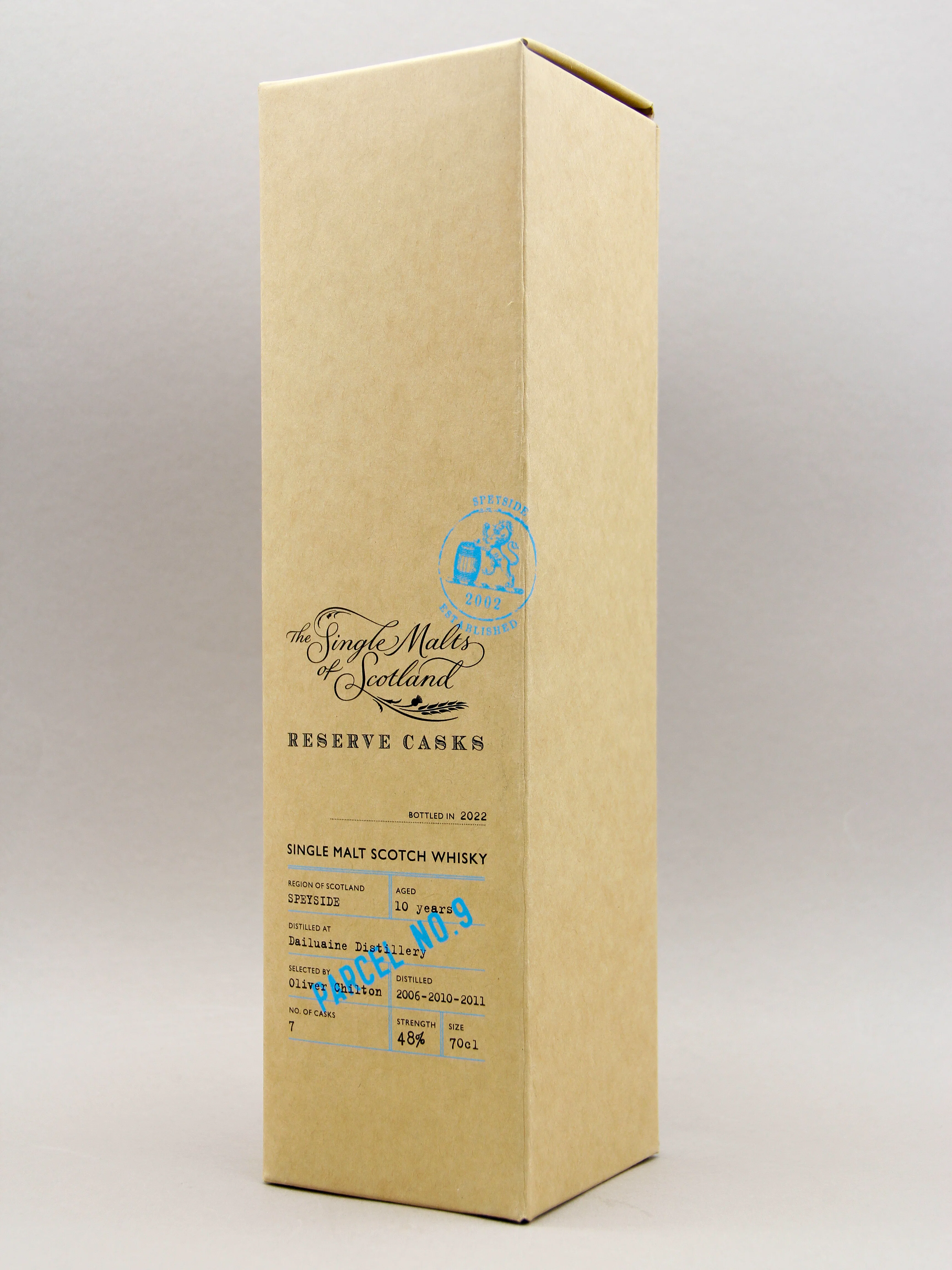 Single Malts of Scotland, Reserve Casks, Parcel no 9, Dailuaine, 10 years, 2022, Speyside Single Malt Scotch Whisky (48%, 70cl) - Image 2