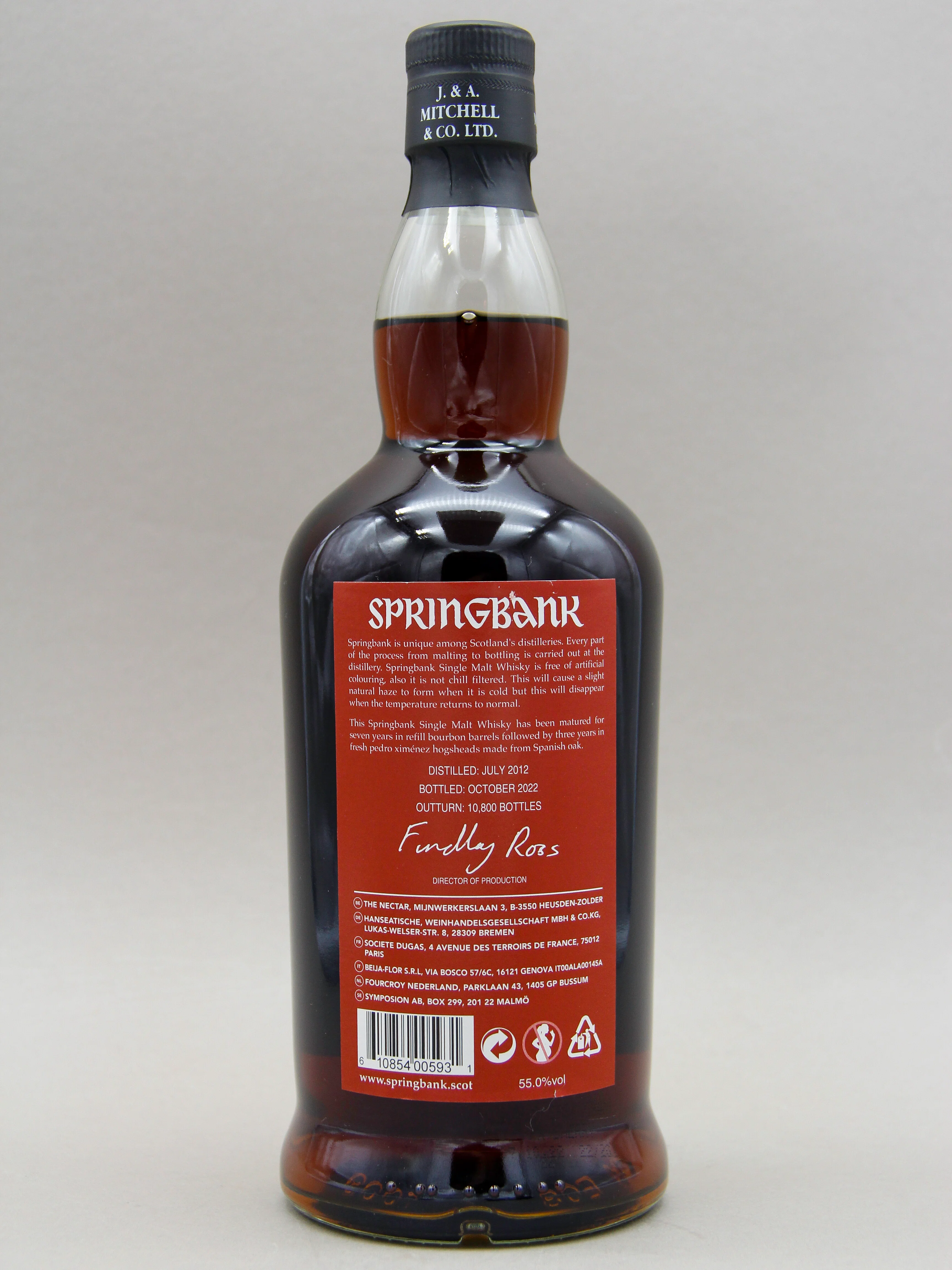 Springbank 10 Year, Pedro Ximenez Sherry Wood, November 2022, Campbeltown Single Malt Scotch Whisky (55%, 70cl) - Image 2