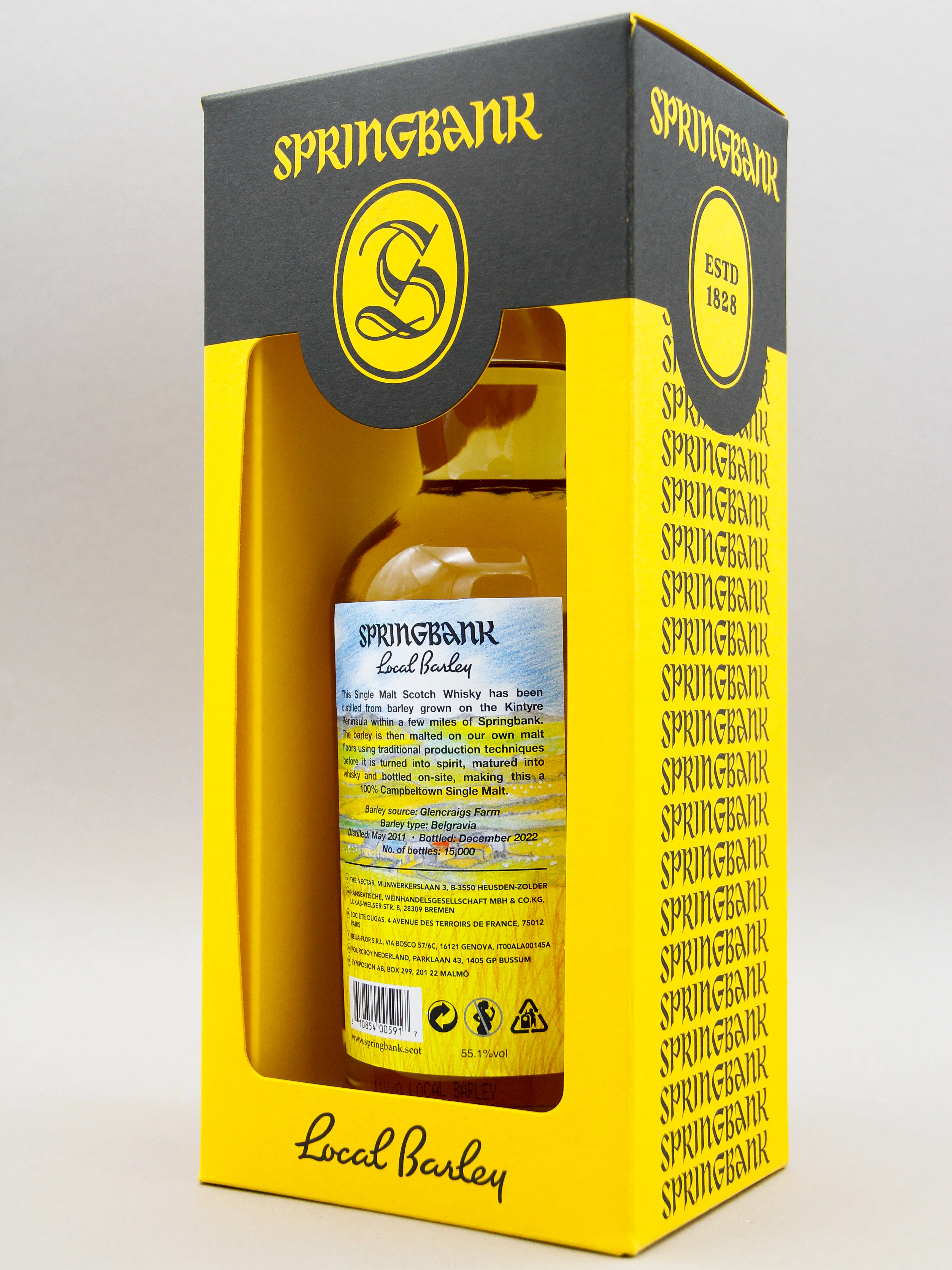 Springbank 11 Years Local Barley, May 2011 - December 2022, Campbeltown Single Malt, Scotch Whisky (55.1%, 70cl) - Image 3