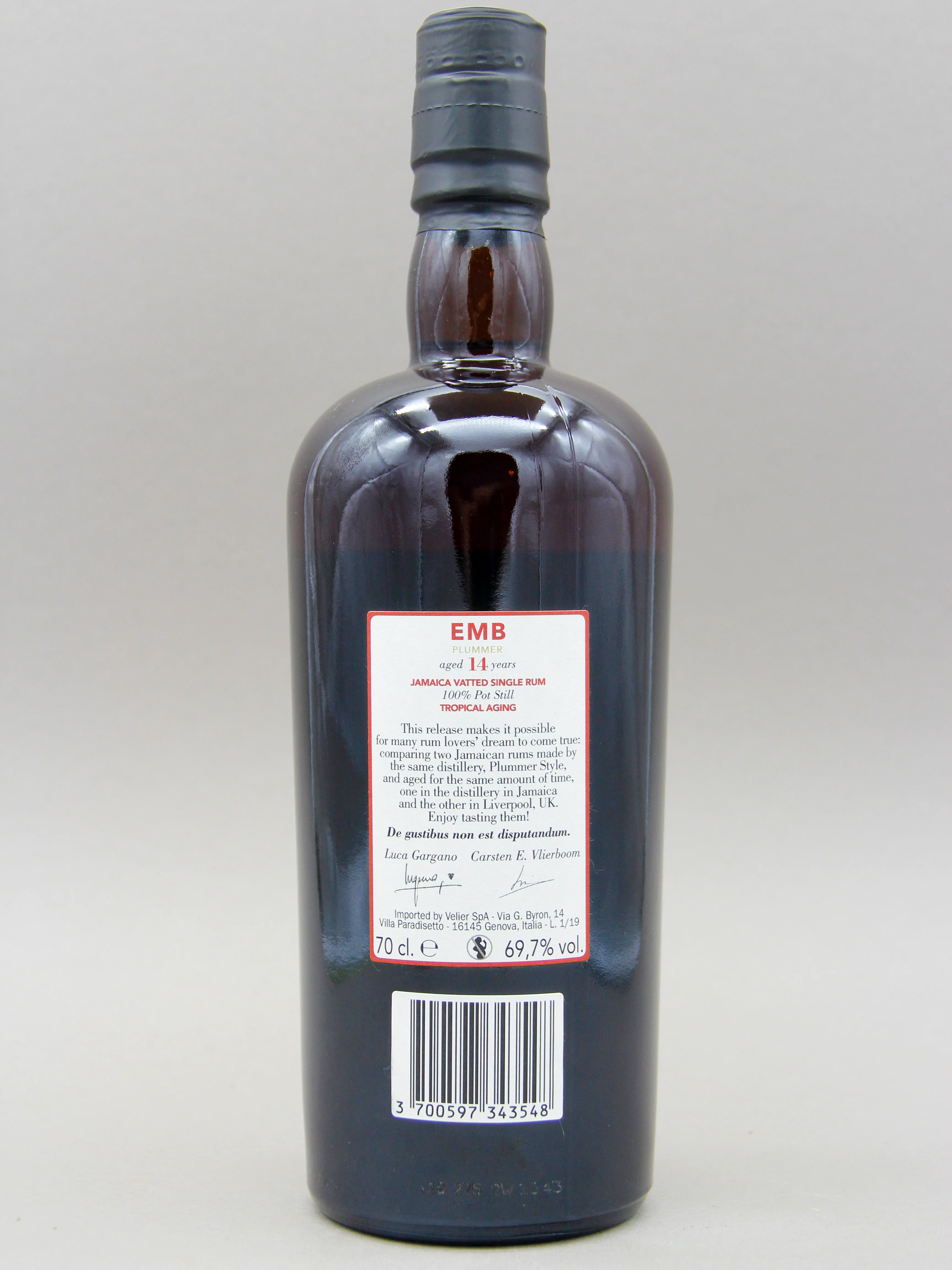 SV&M, EMB Plummer, Aged 14 Years, Tropical Aging, Jamaica Vatted Single Rum (69.5%, 70cl) - Image 2