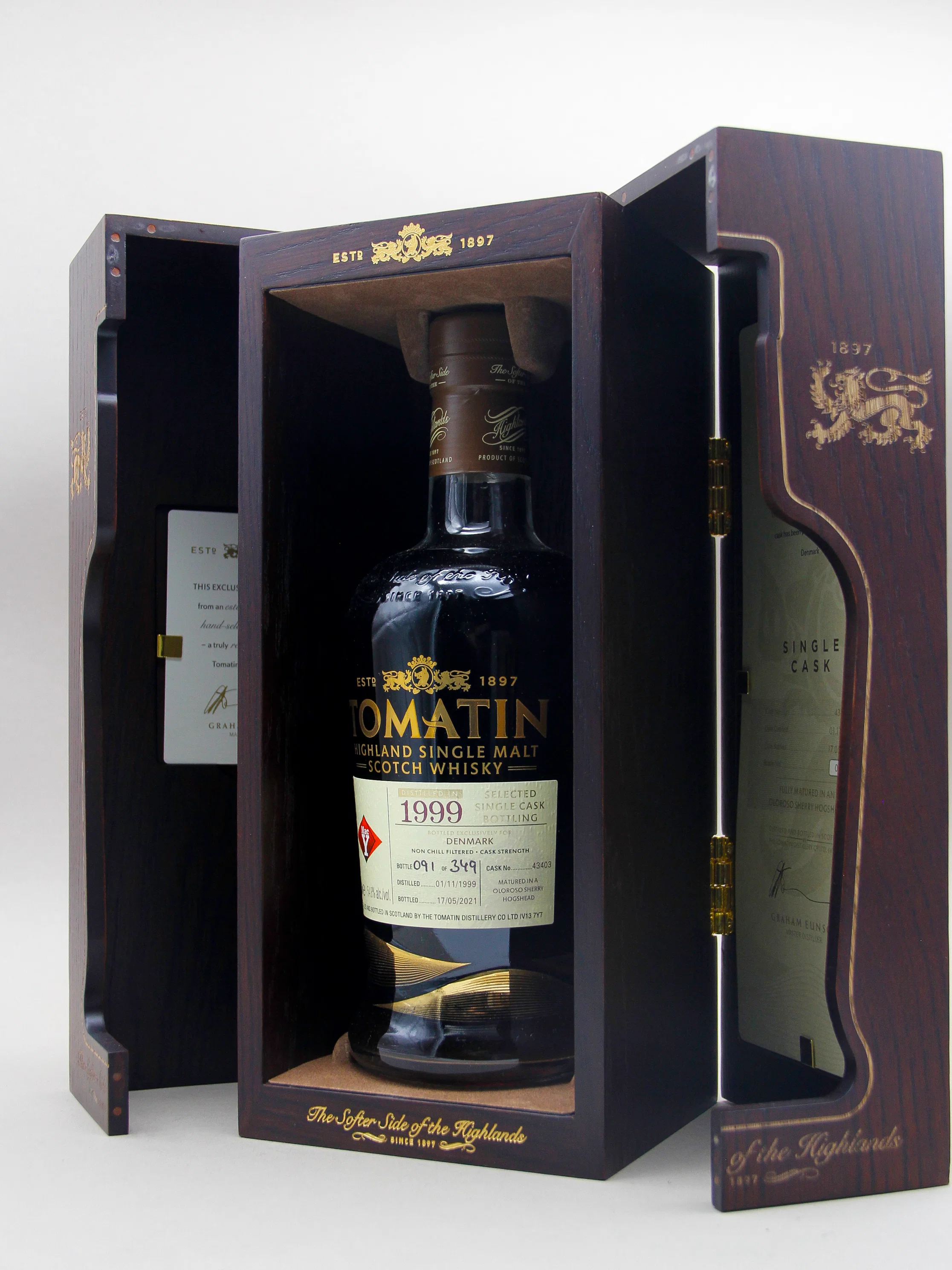 Tomatin 1999, 21 Years Oloroso Hogshead Scotch Whisky, Cask #43403 (54.8%, 70cl) - Image 2